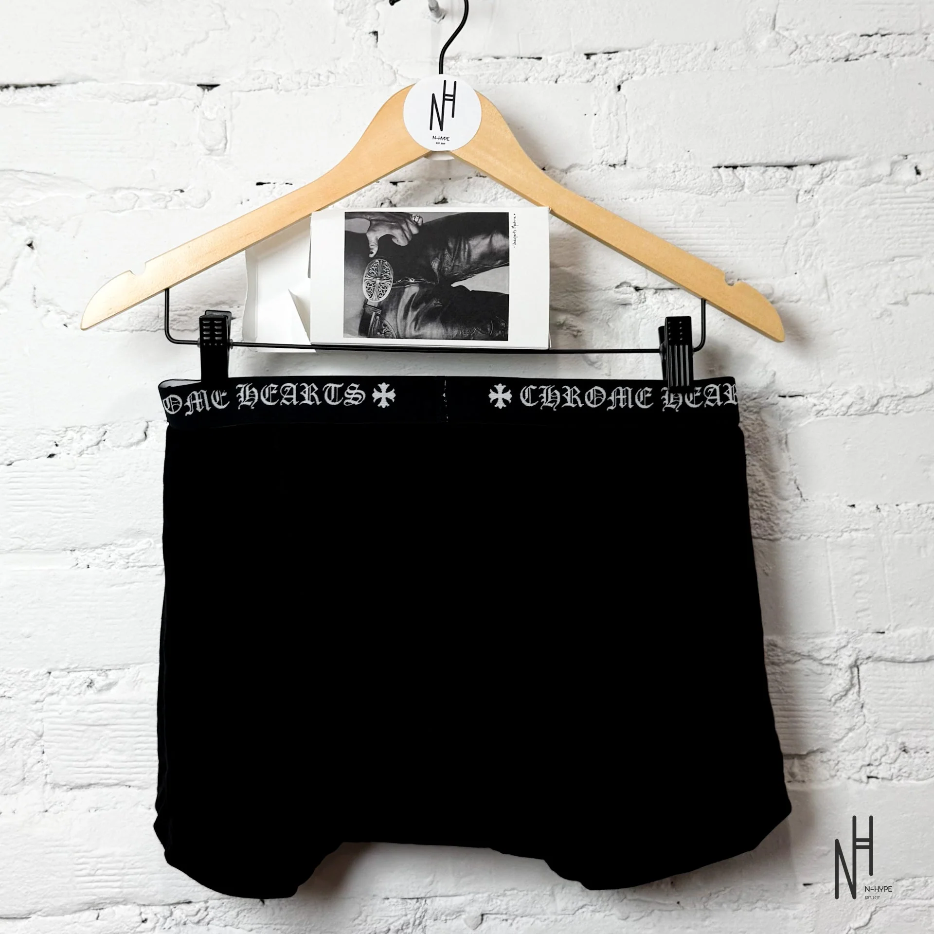 Chrome Hearts Boxer Briefs Short Black / White - Image 3