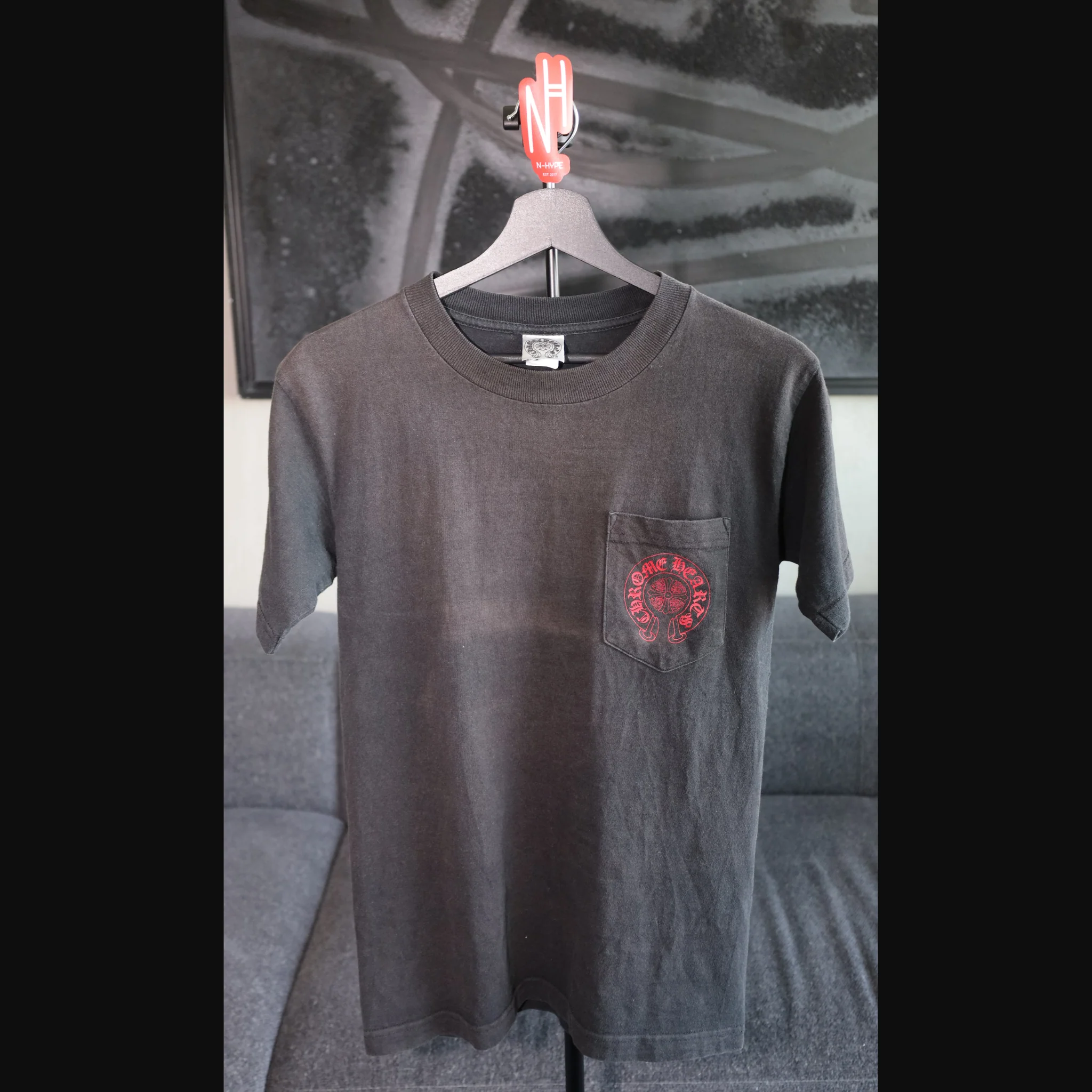 Chrome Hearts Cemetery Red Horseshoe T-shirt