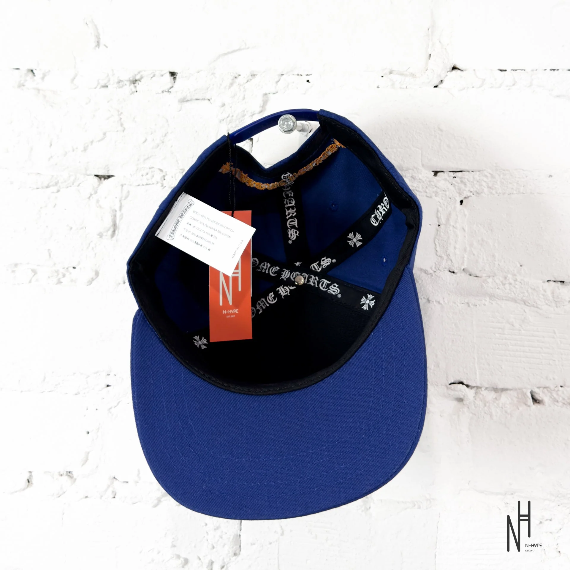 Chrome Hearts CH Blue & Gold Logo Trucker Hat - Image 5