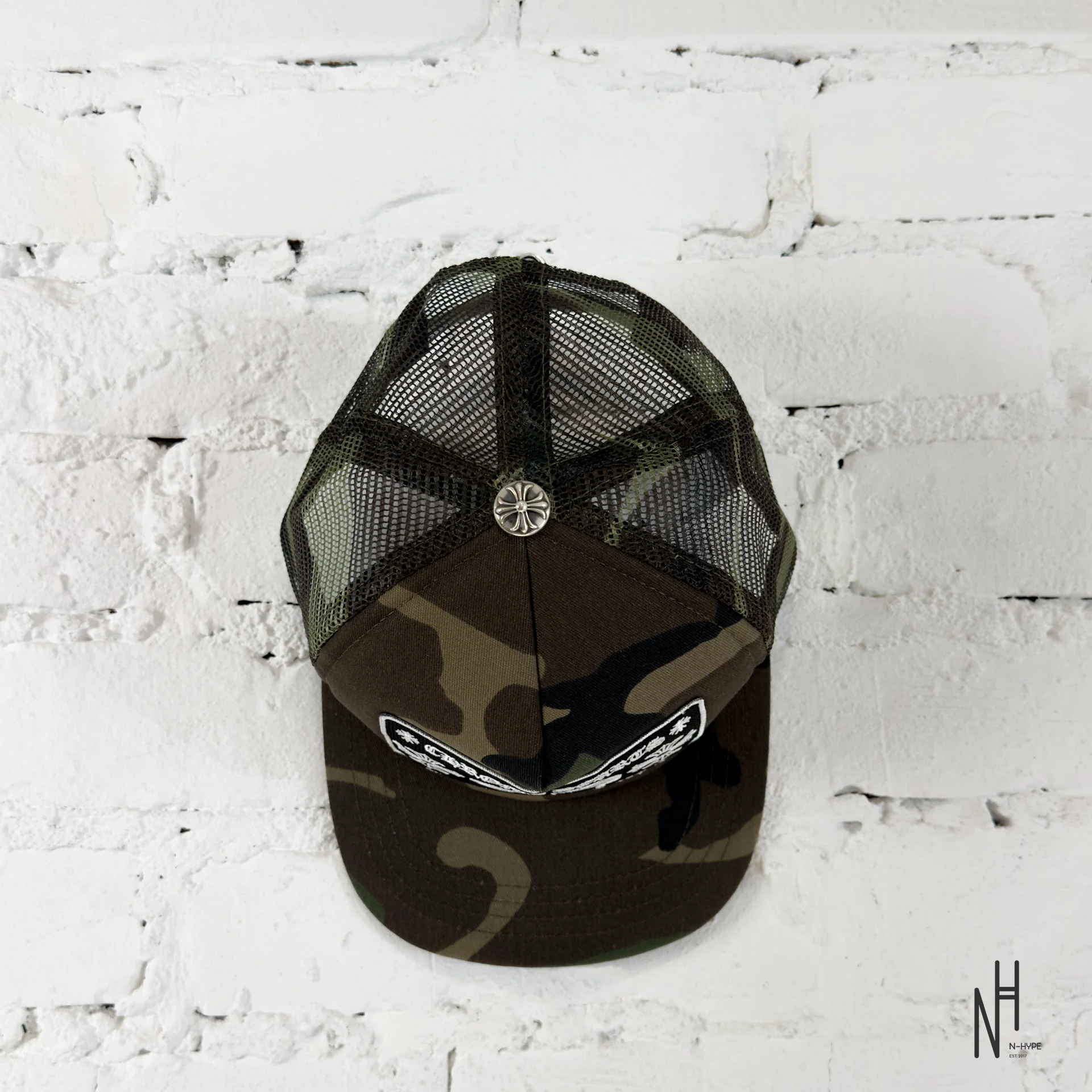 Chrome Hearts CH Hollywood Trucker Hat Camo - Image 2