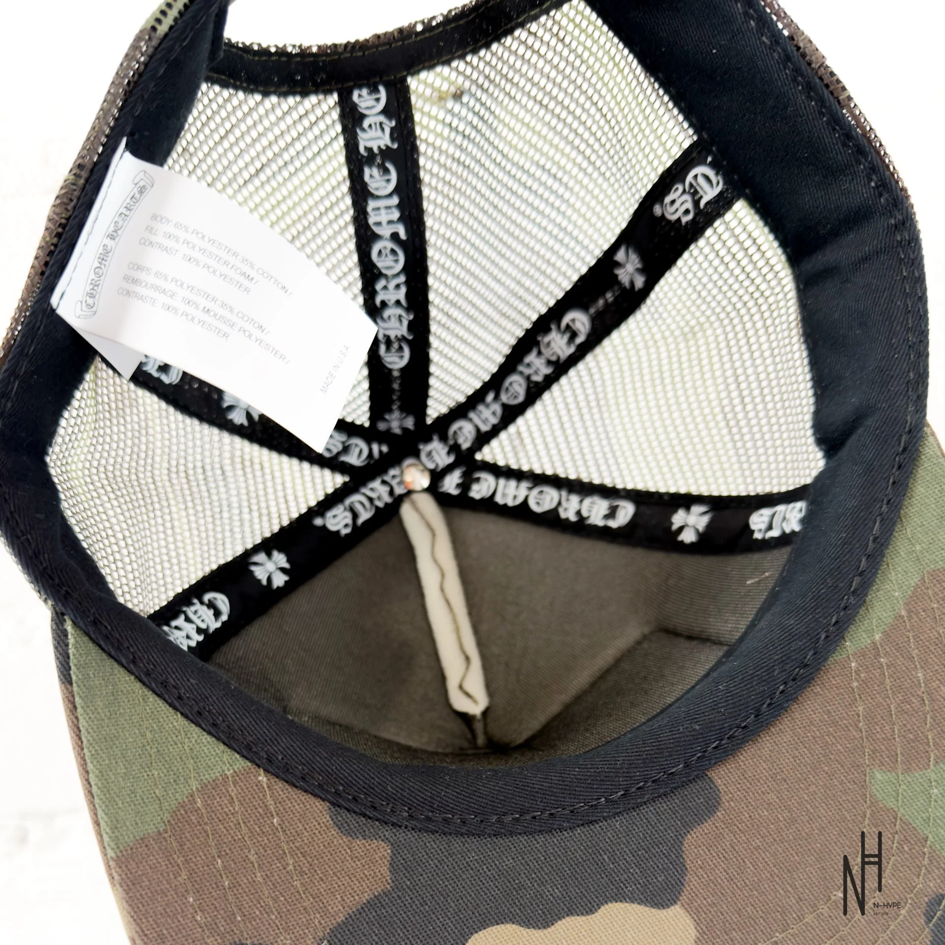 Chrome Hearts CH Hollywood Trucker Hat Camo - Image 4