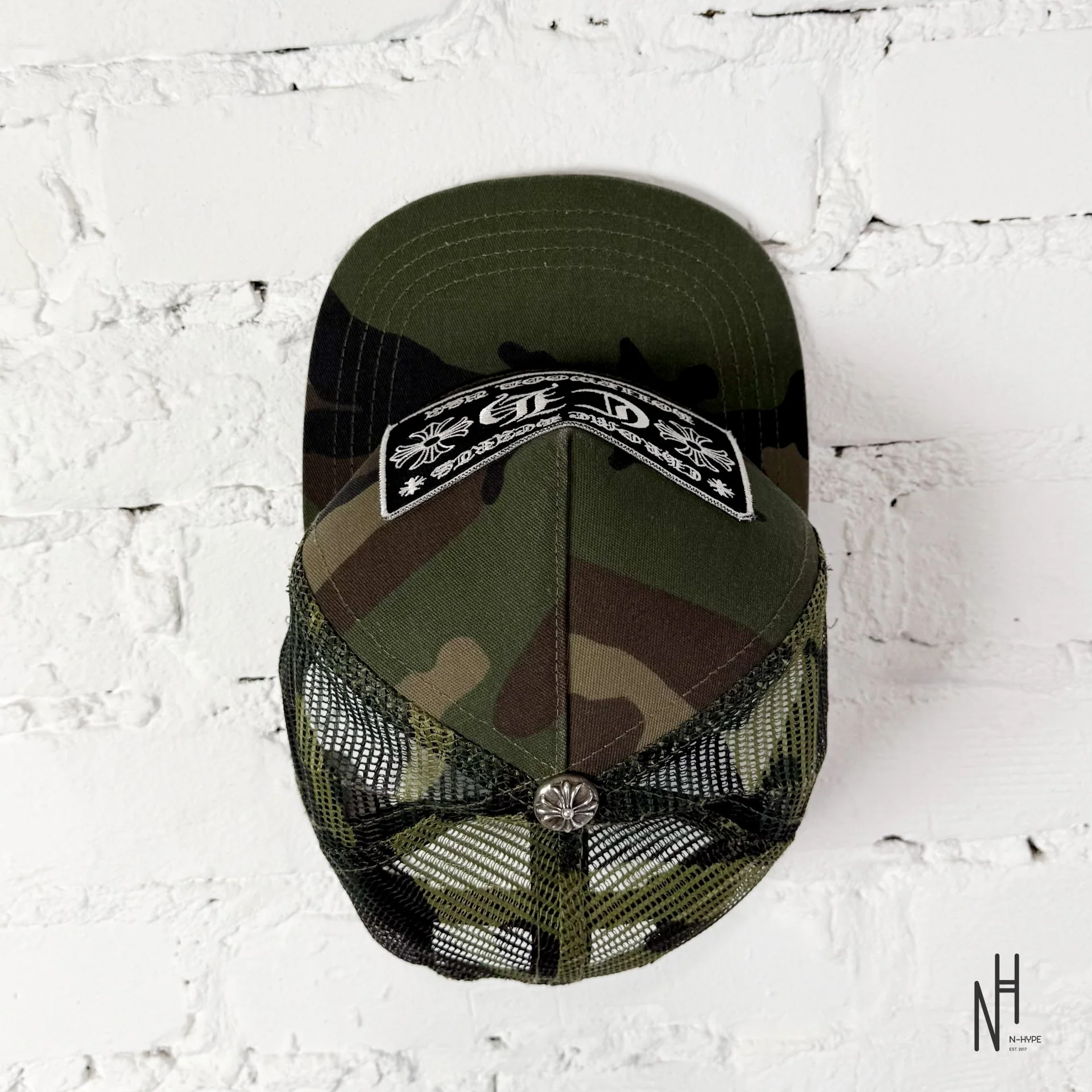 Chrome Hearts CH Hollywood Trucker Hat Double Camo - Image 3