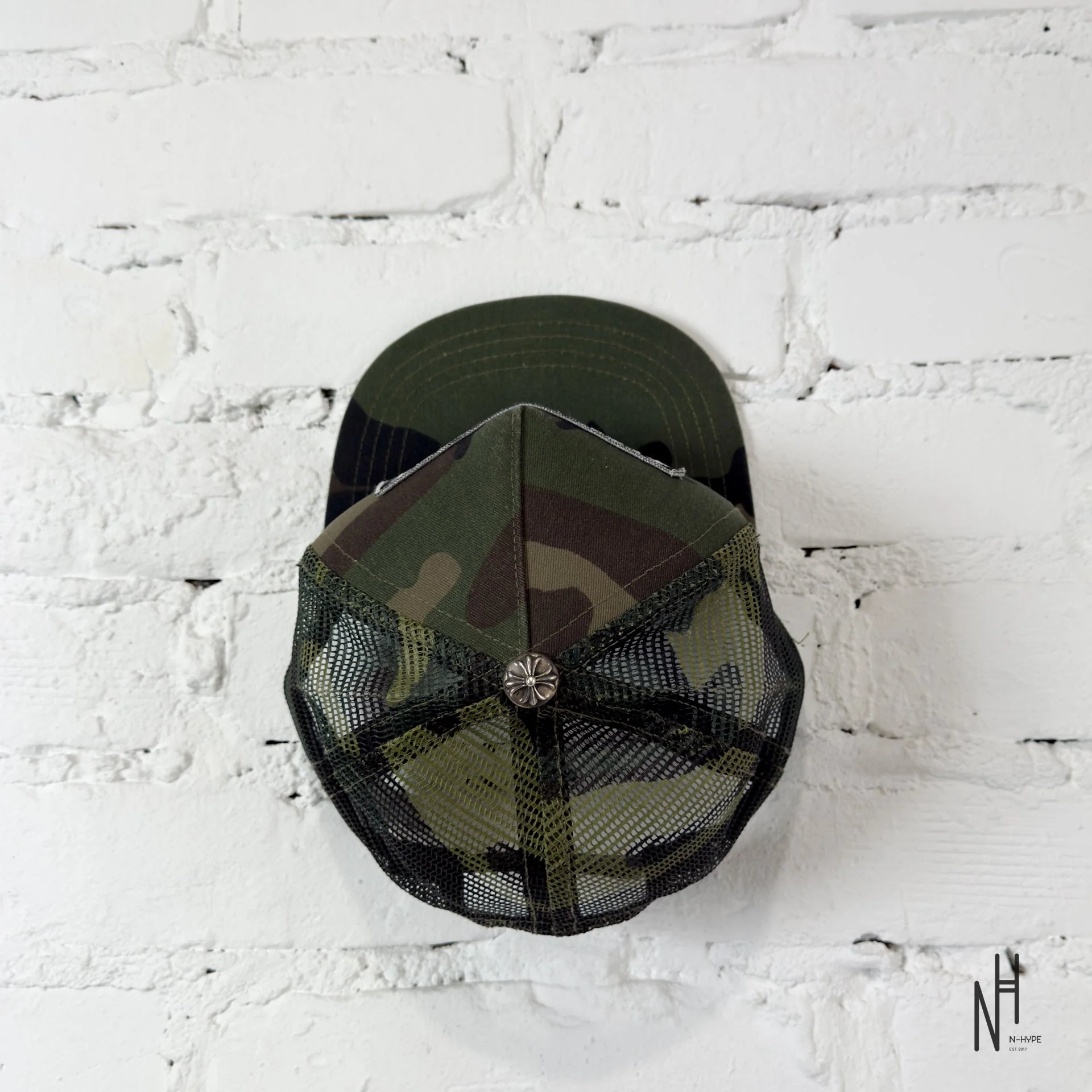 Chrome Hearts CH Hollywood Trucker Hat Double Camo - Image 4