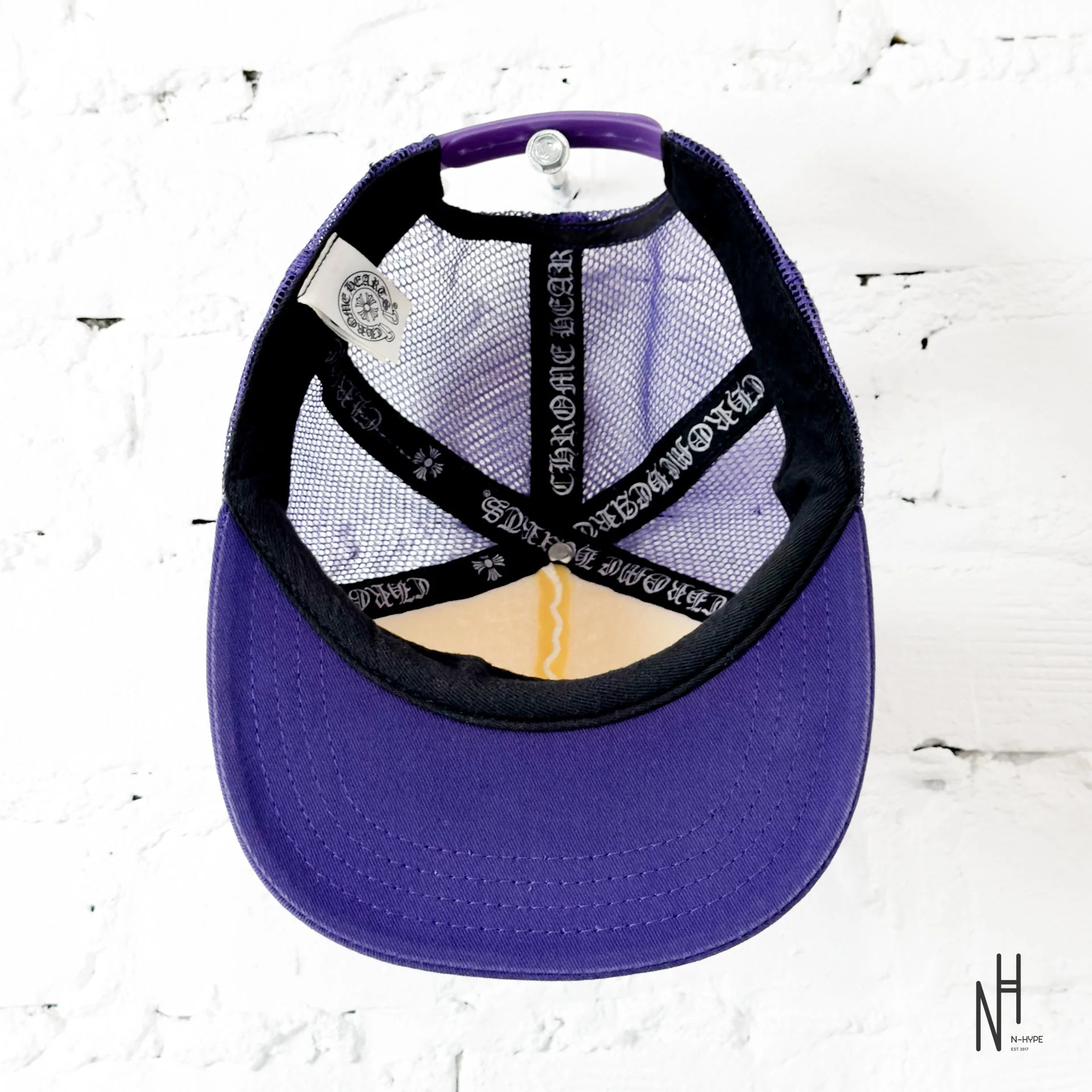 Chrome Hearts CH Hollywood Trucker Hat Purple Pink - Image 5