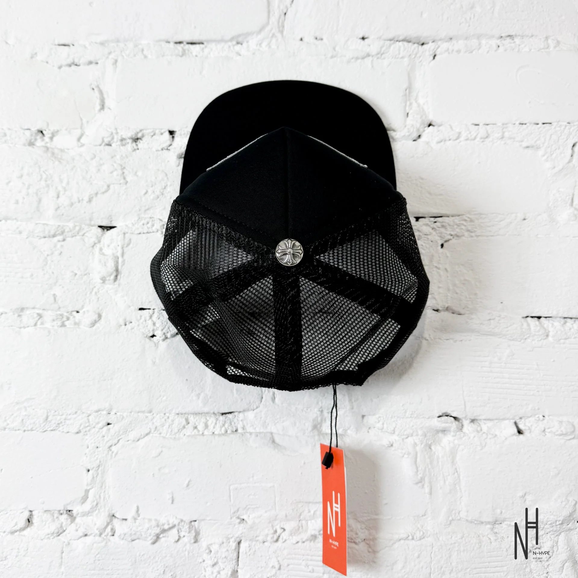 Chrome Hearts CH Las Vegas Trucker Hat Black / Black - Image 2