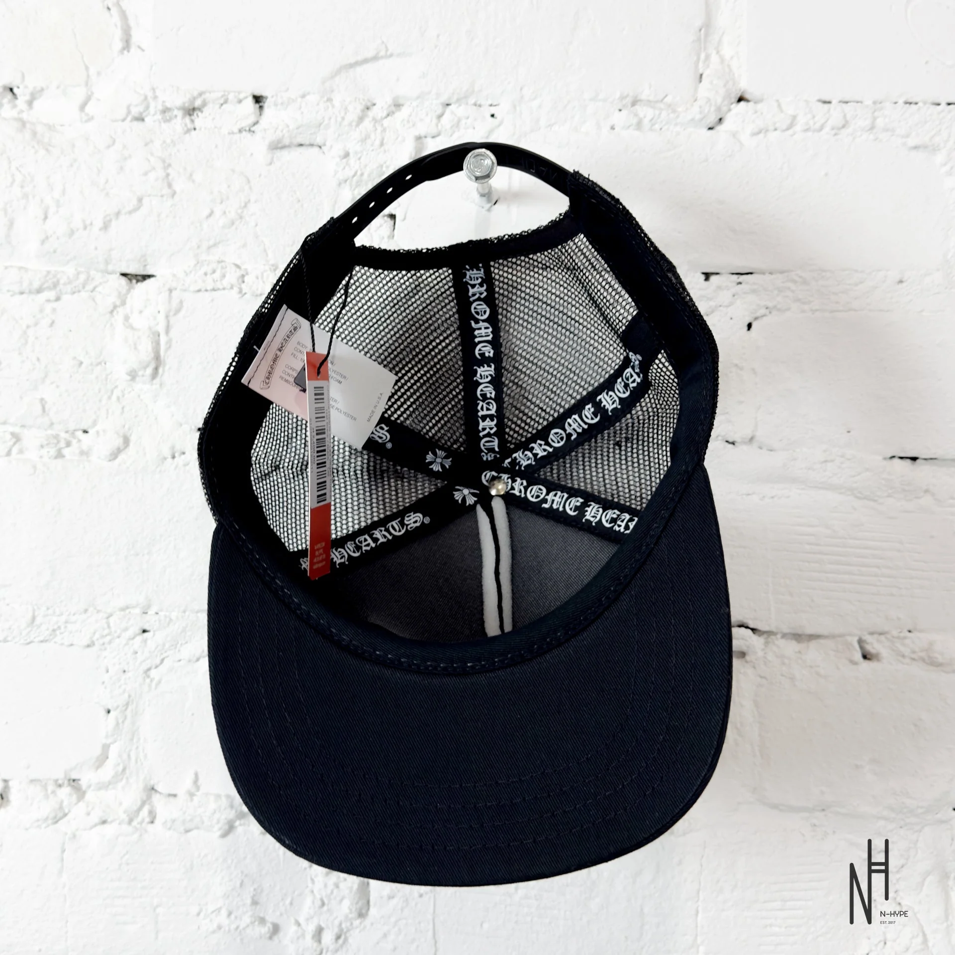 Chrome Hearts CH Las Vegas Trucker Hat Black / Black - Image 6