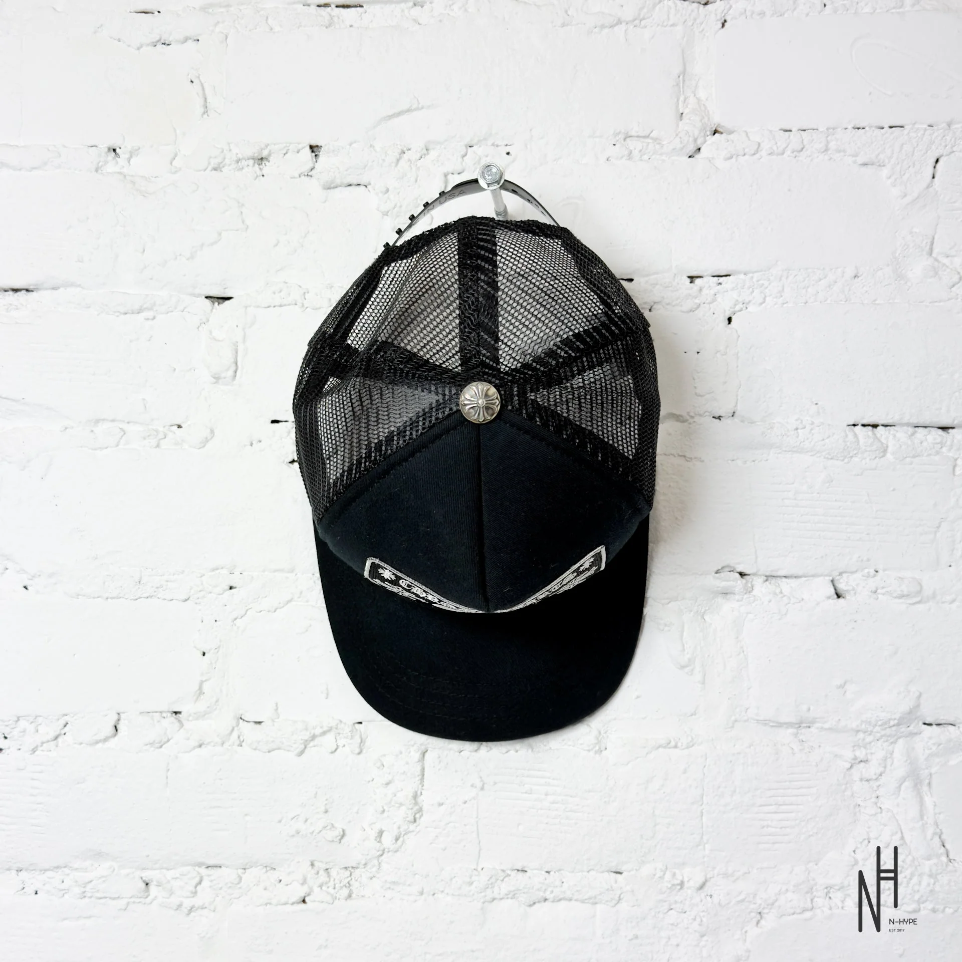 Chrome Hearts CH Miami Trucker Hat Black / Black - Image 2