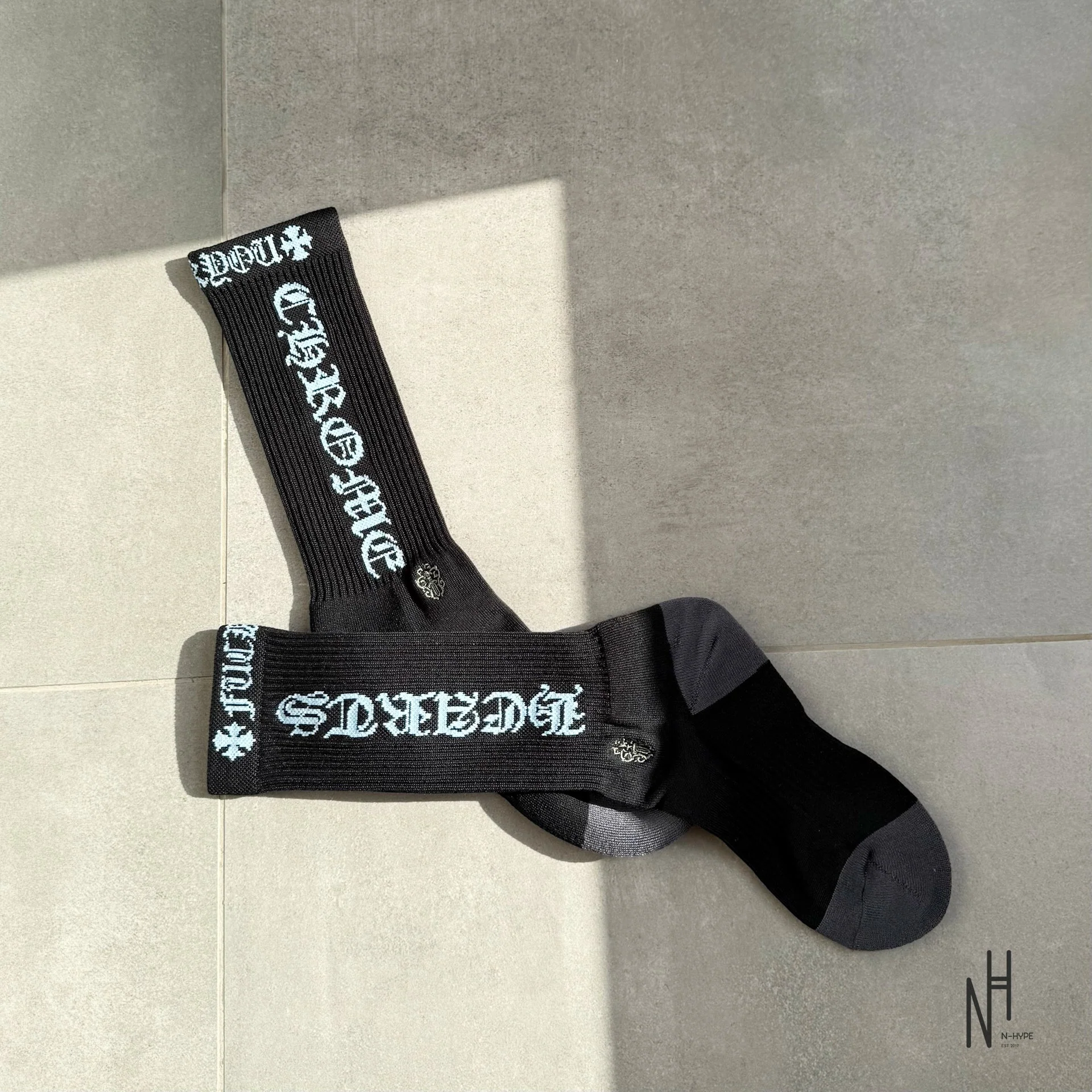 Chrome Hearts CH  Socks /Black/Blue/Grey - Image 3
