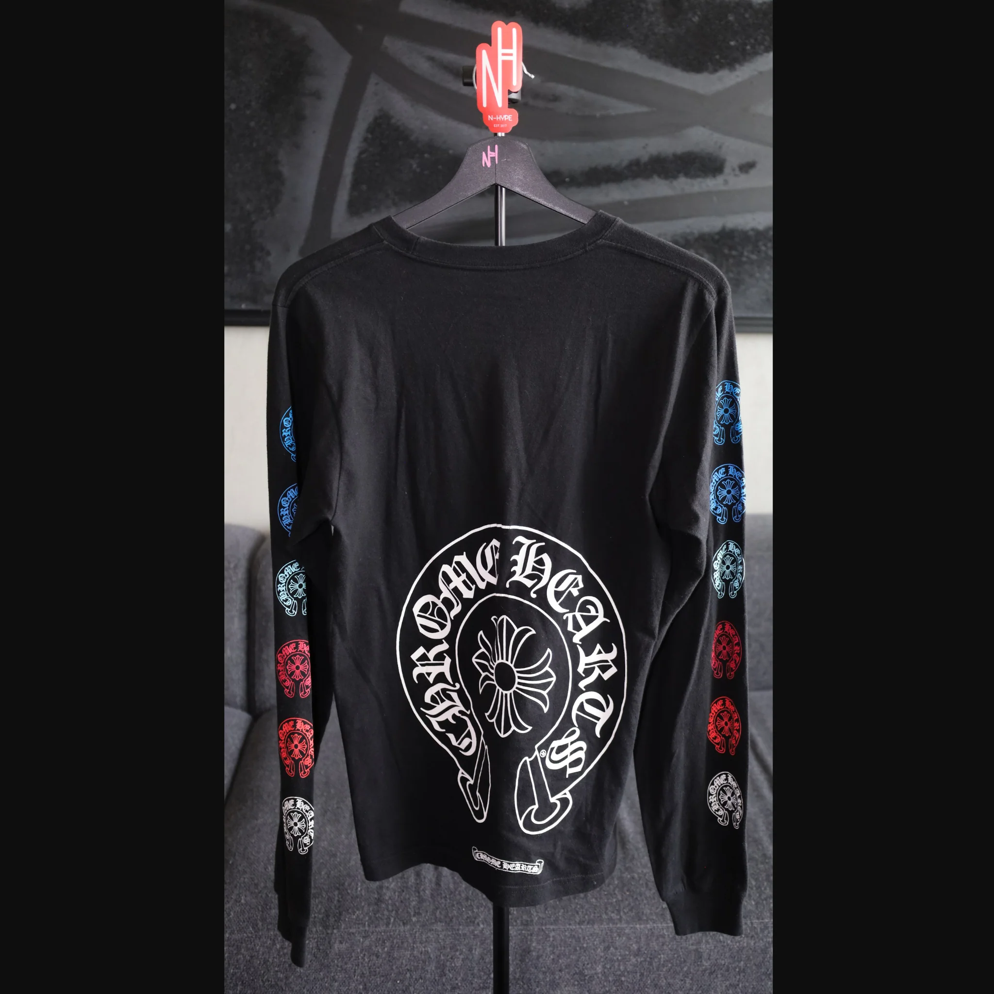 Chrome Hearts Cross Long Sleeve Black Shirt - Image 2