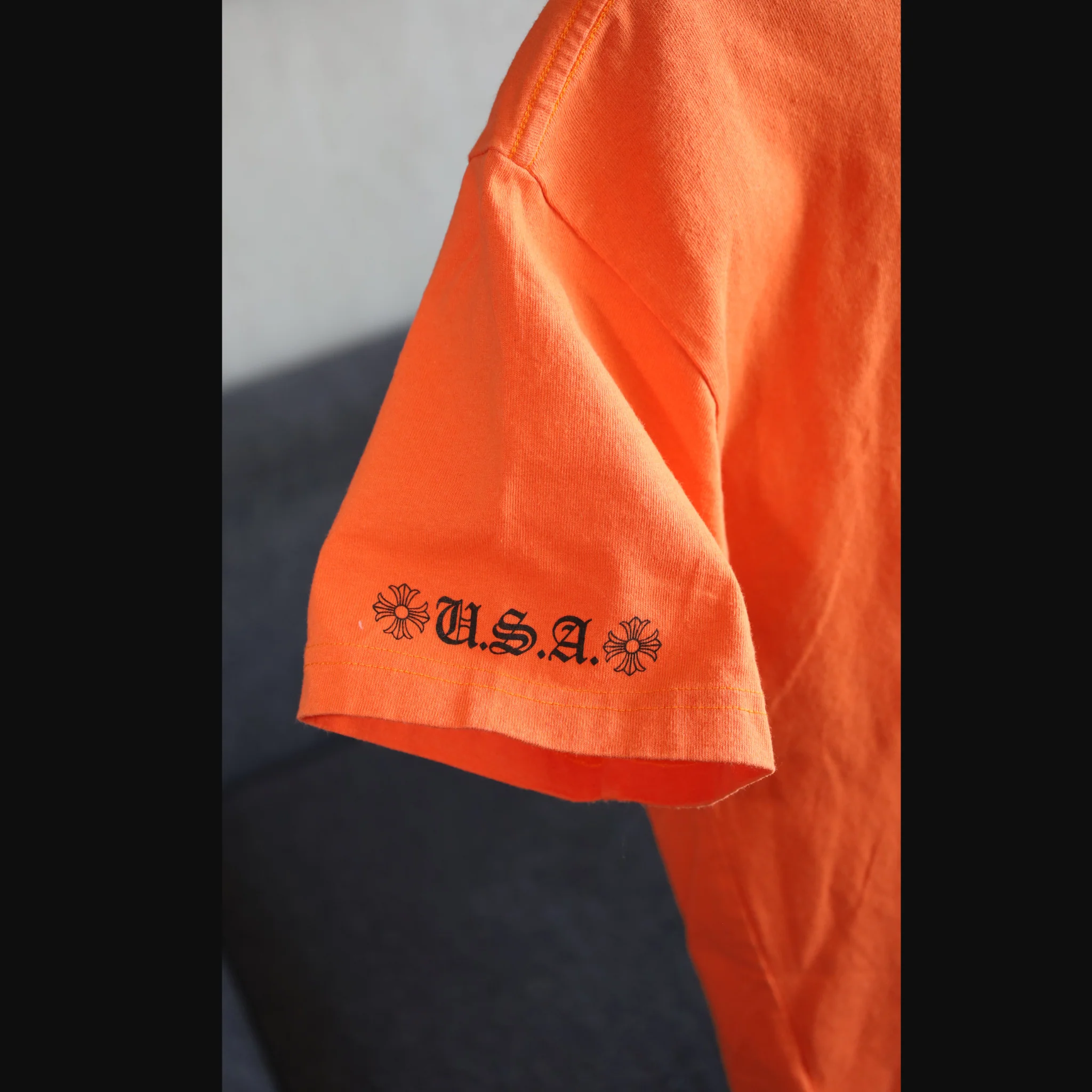 Chrome Hearts Dagger T-Shirt 'Orange' - Image 2