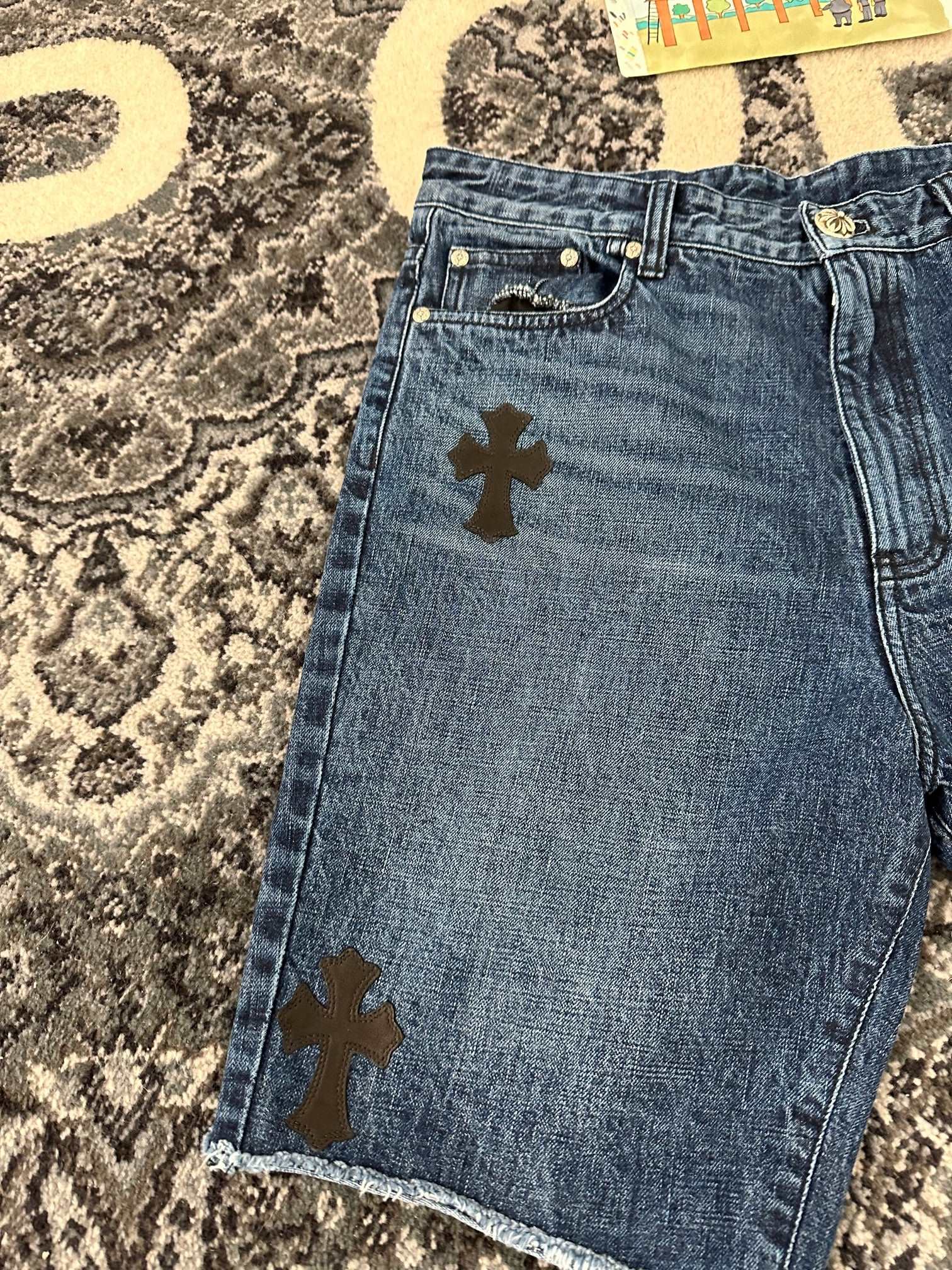 Chrome Hearts Denim Shorts - Image 3