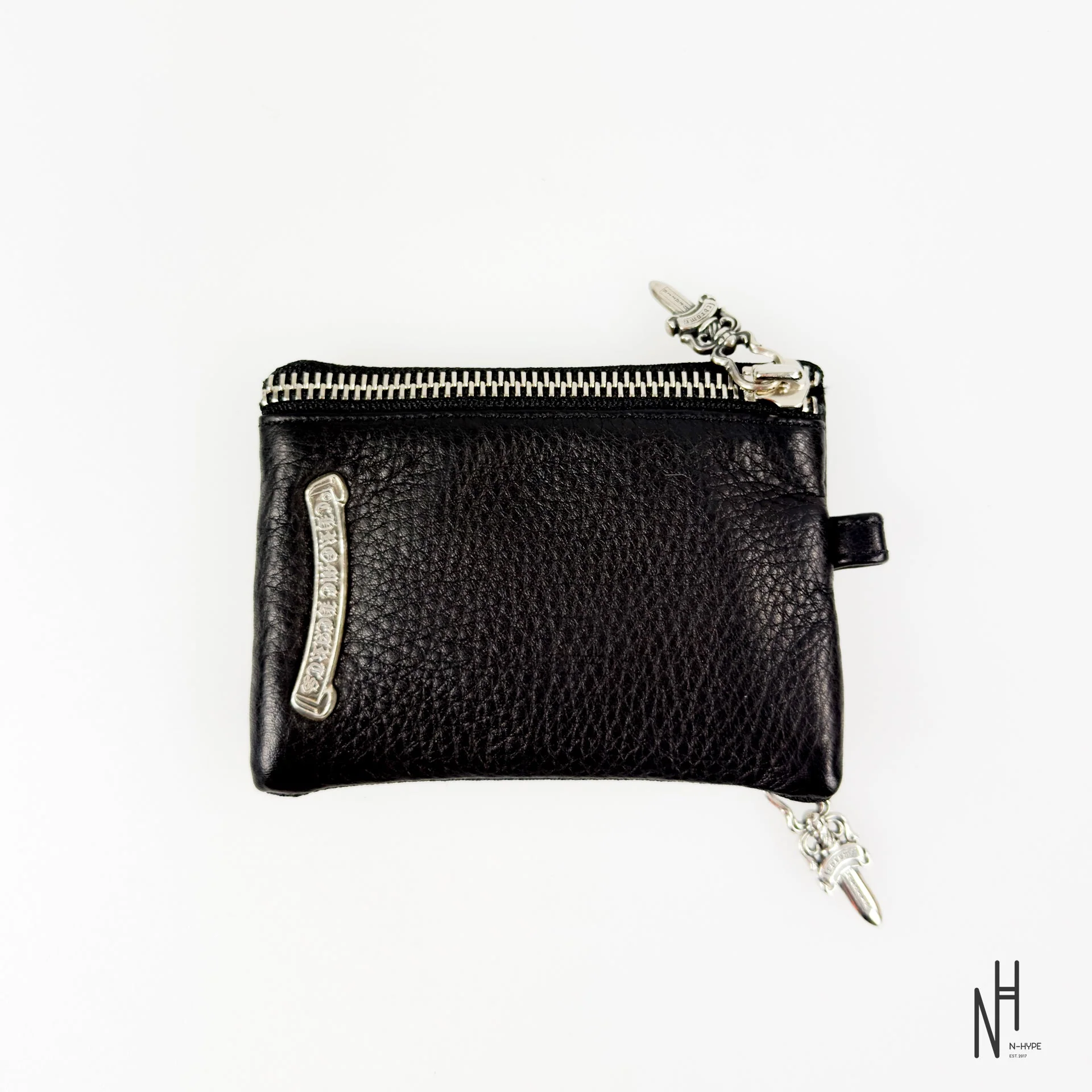 Chrome Hearts Double Zip Dagger Leather Wallet Black - Image 4