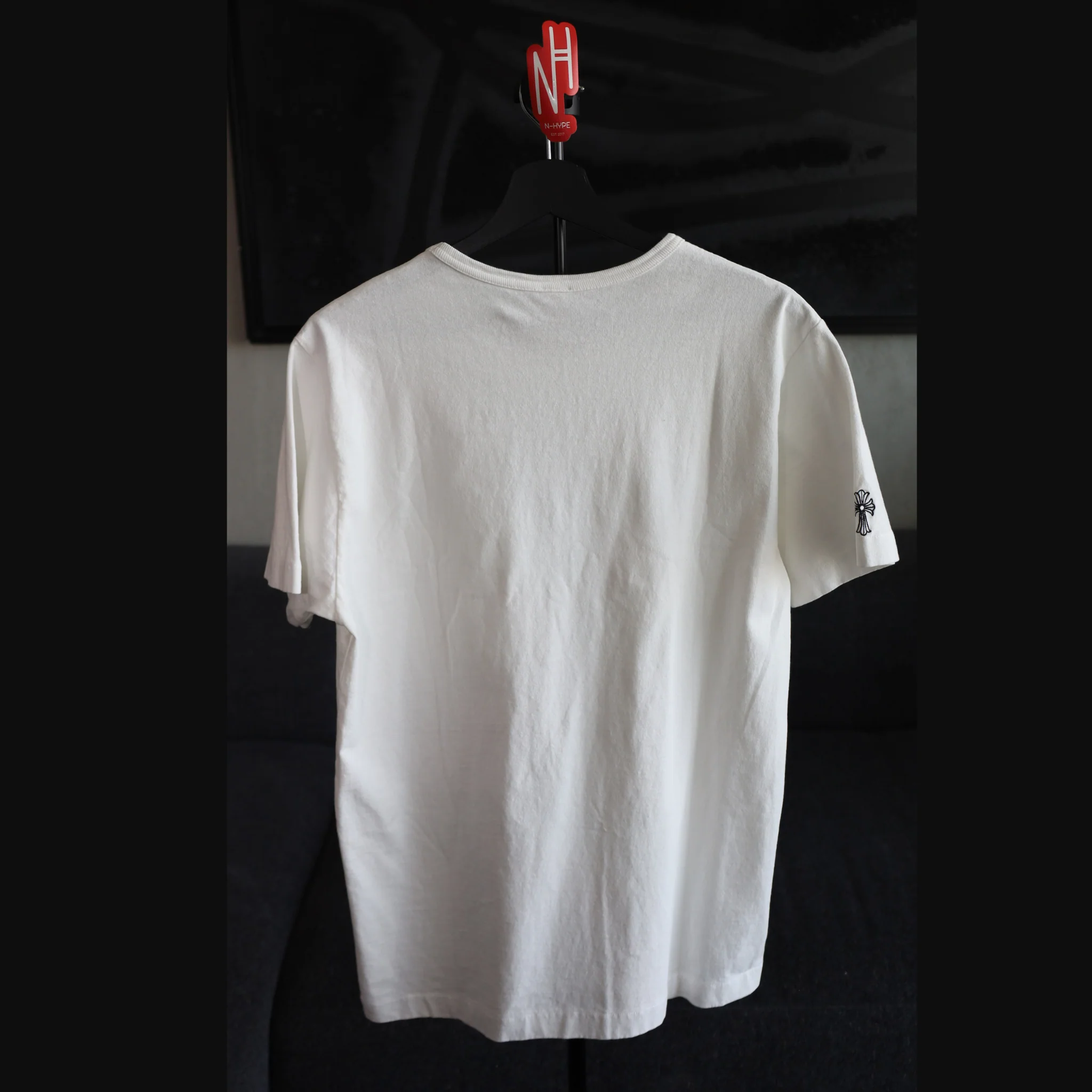 Chrome Hearts Embroidered Logo Pocket Tee T-Shirt White - Image 2
