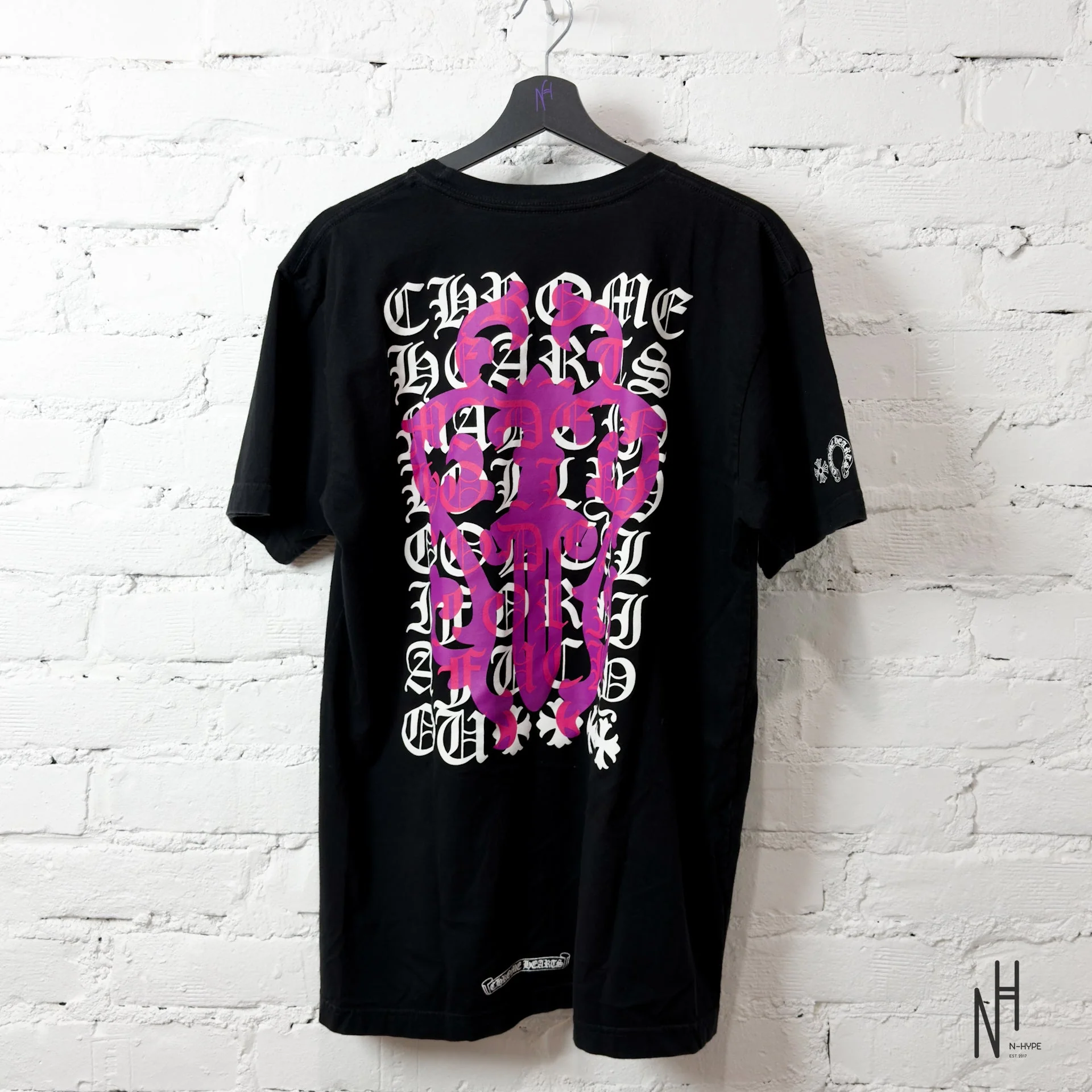 Chrome Hearts Eye Chart Dagger T - Shirt Black - Image 2