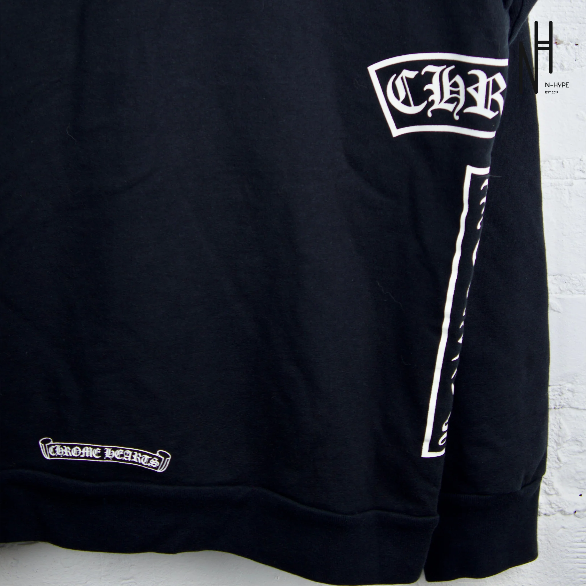 Chrome Hearts Fluer Delis T-bar Black Zip-up Hoodie - Image 4