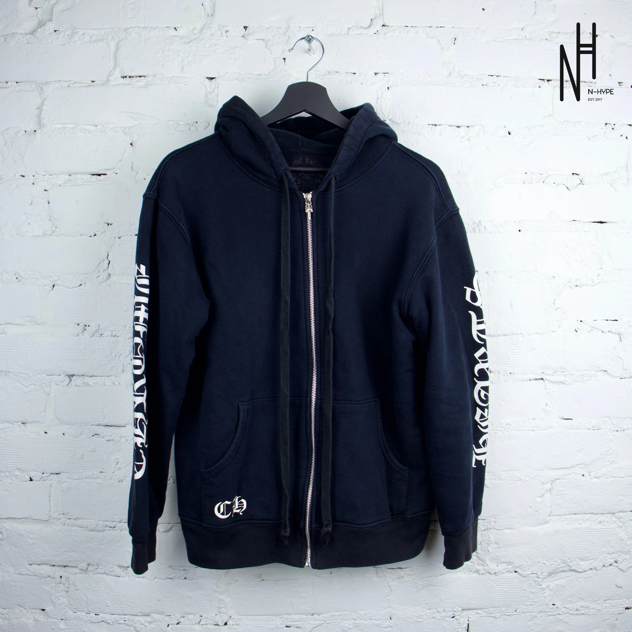 Chrome Hearts Fuck You Horseshoe Thermal Black Hoodie