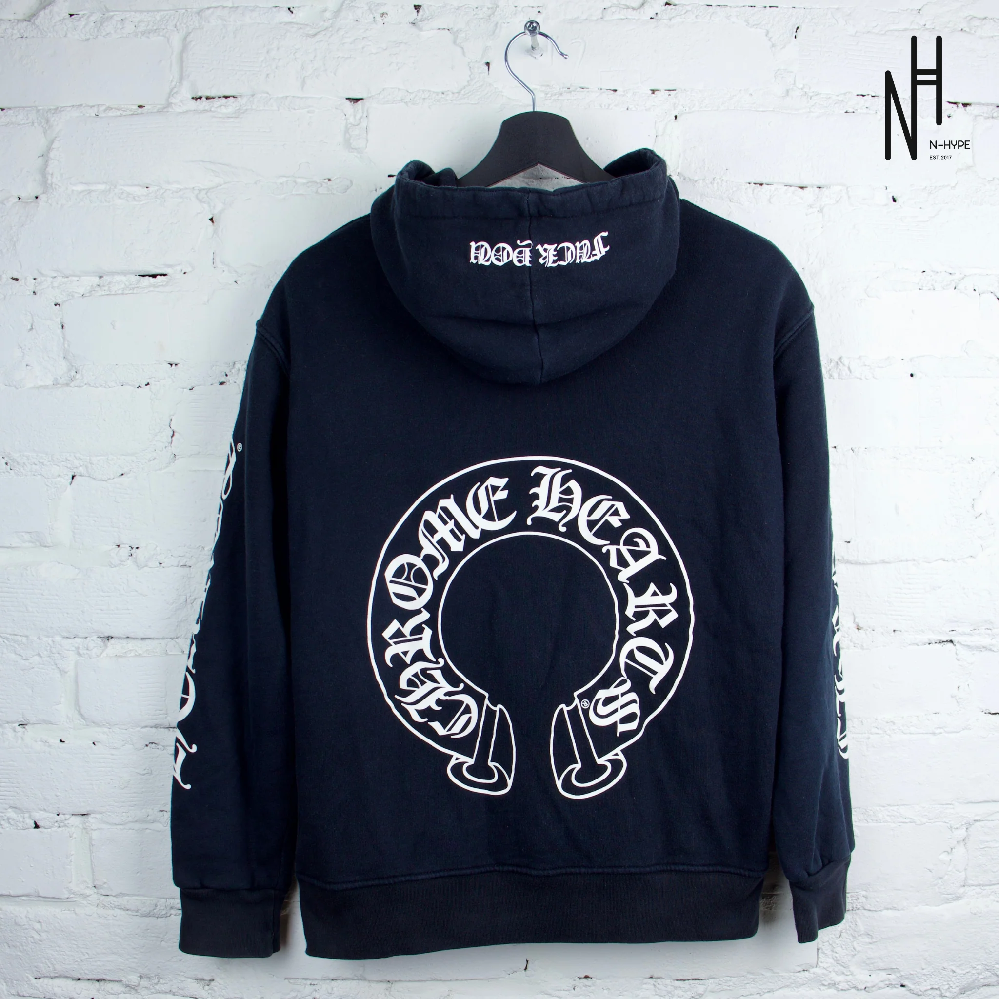 Chrome Hearts Fuck You Horseshoe Thermal Black Hoodie - Image 2