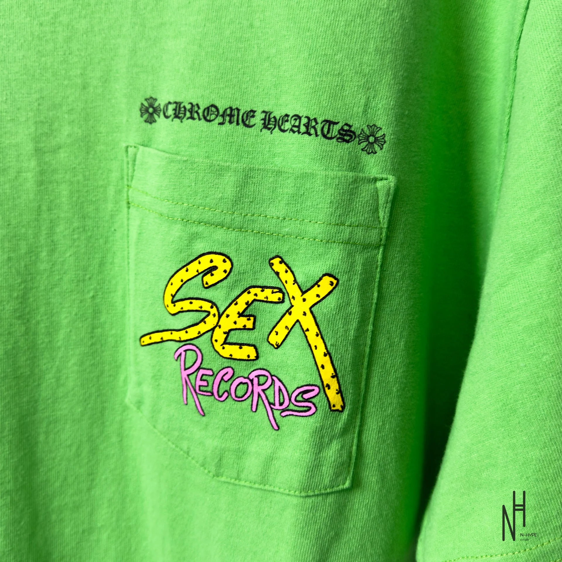Chrome Hearts Green Sex Records Tee - Image 2
