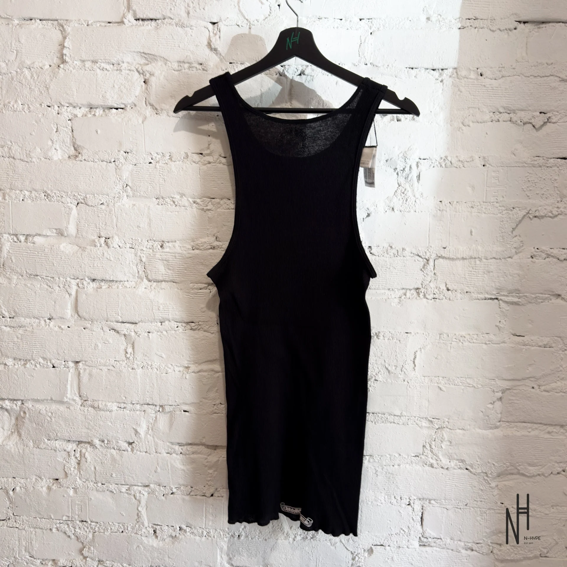Chrome Hearts Hairy Cross Rib Black Tank - Image 3