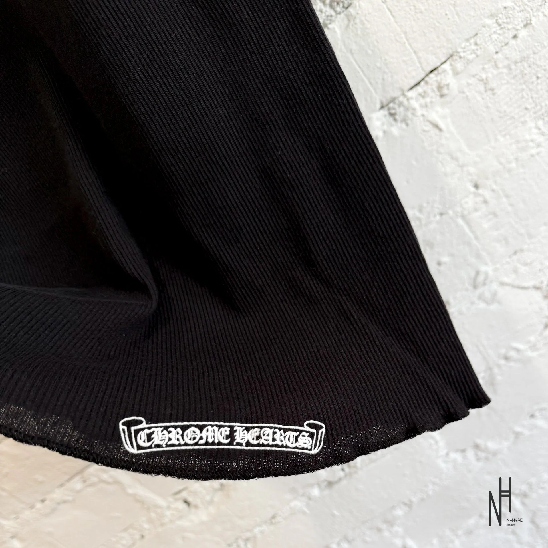 Chrome Hearts Hairy Cross Rib Black Tank - Image 4
