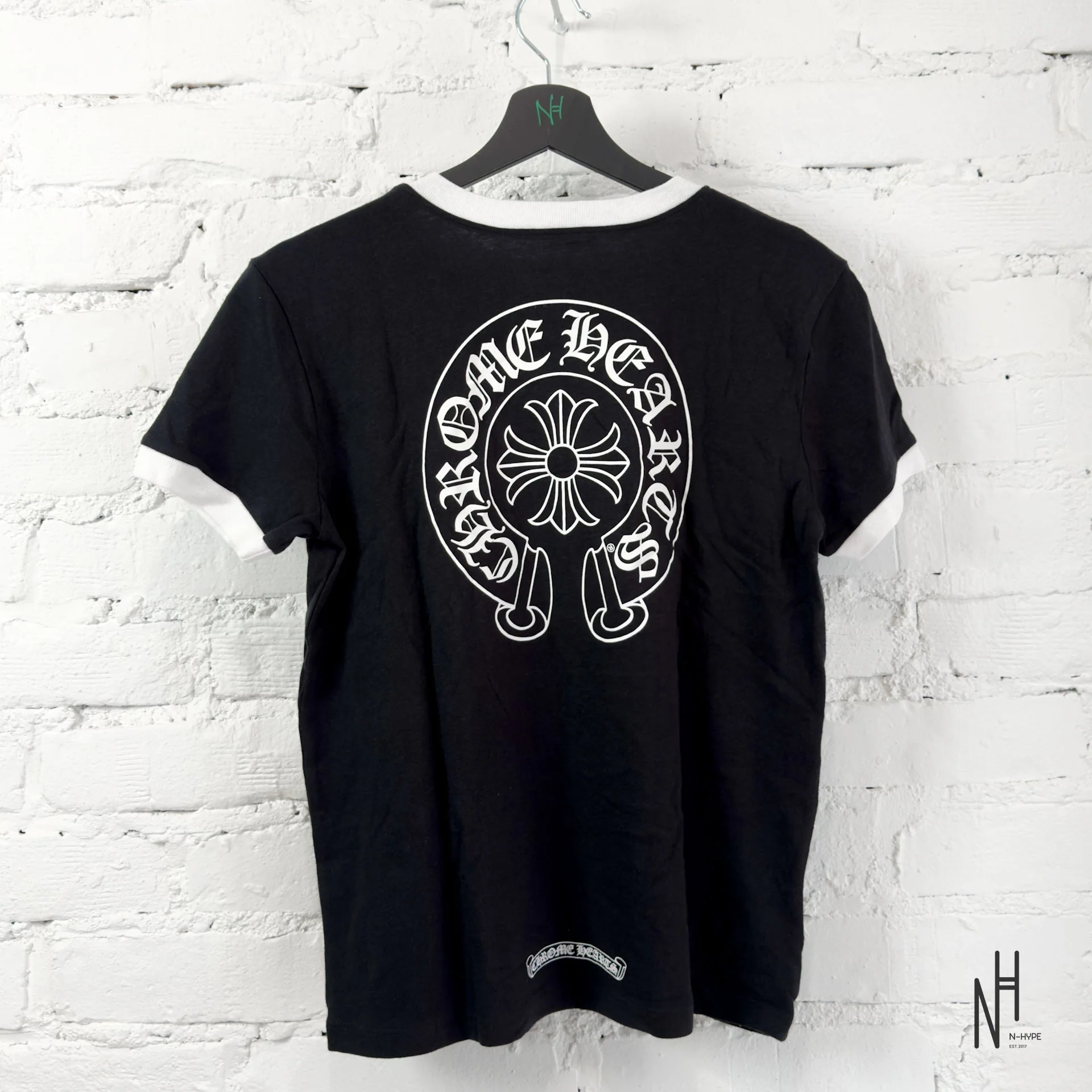 Chrome Hearts Horseshoe Baby Black Tee - Image 3