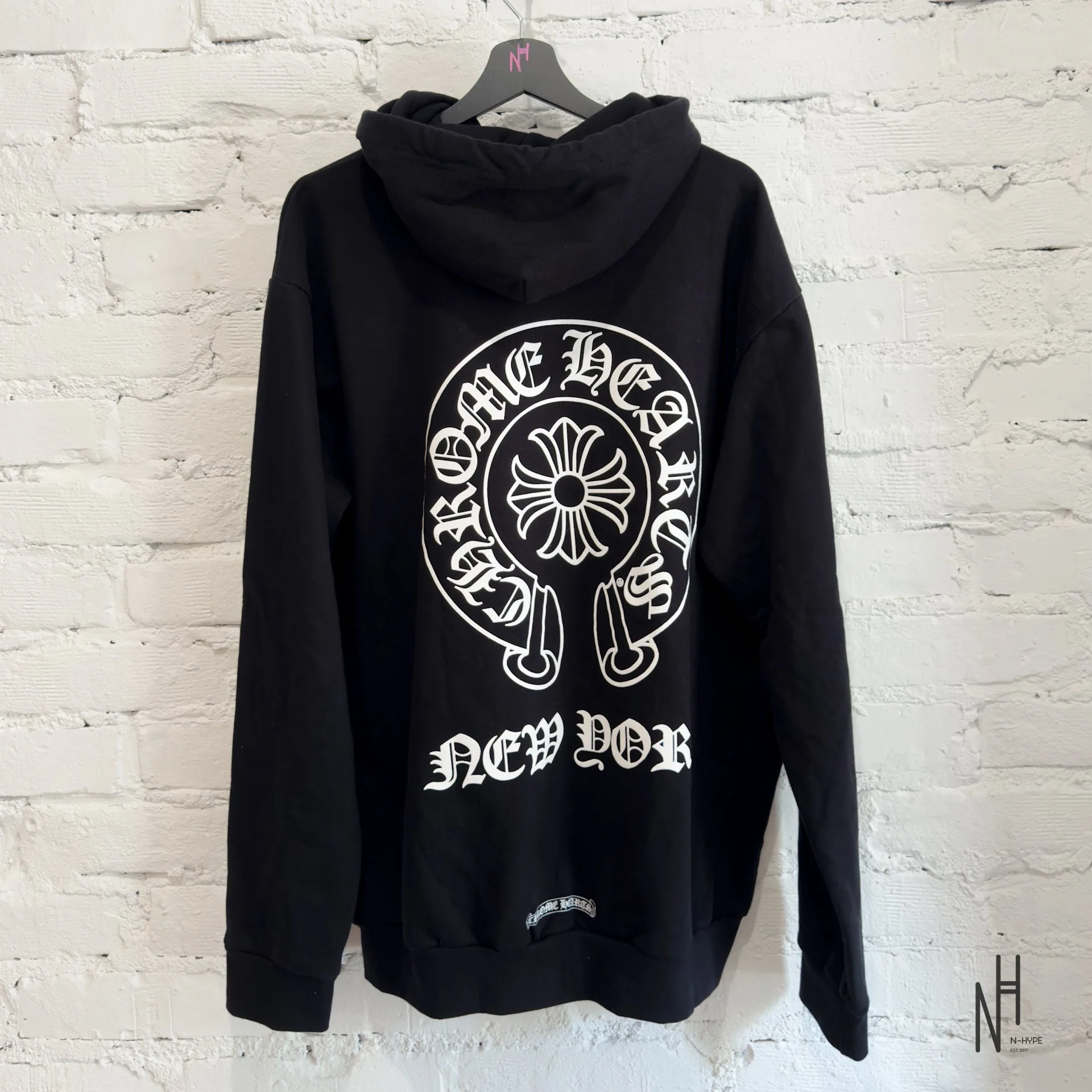 Chrome Hearts Horseshoe Black Hoodie - Image 2