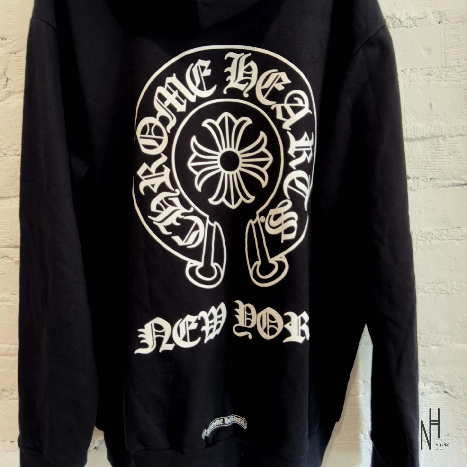 Chrome Hearts Horseshoe Black Hoodie - Image 3