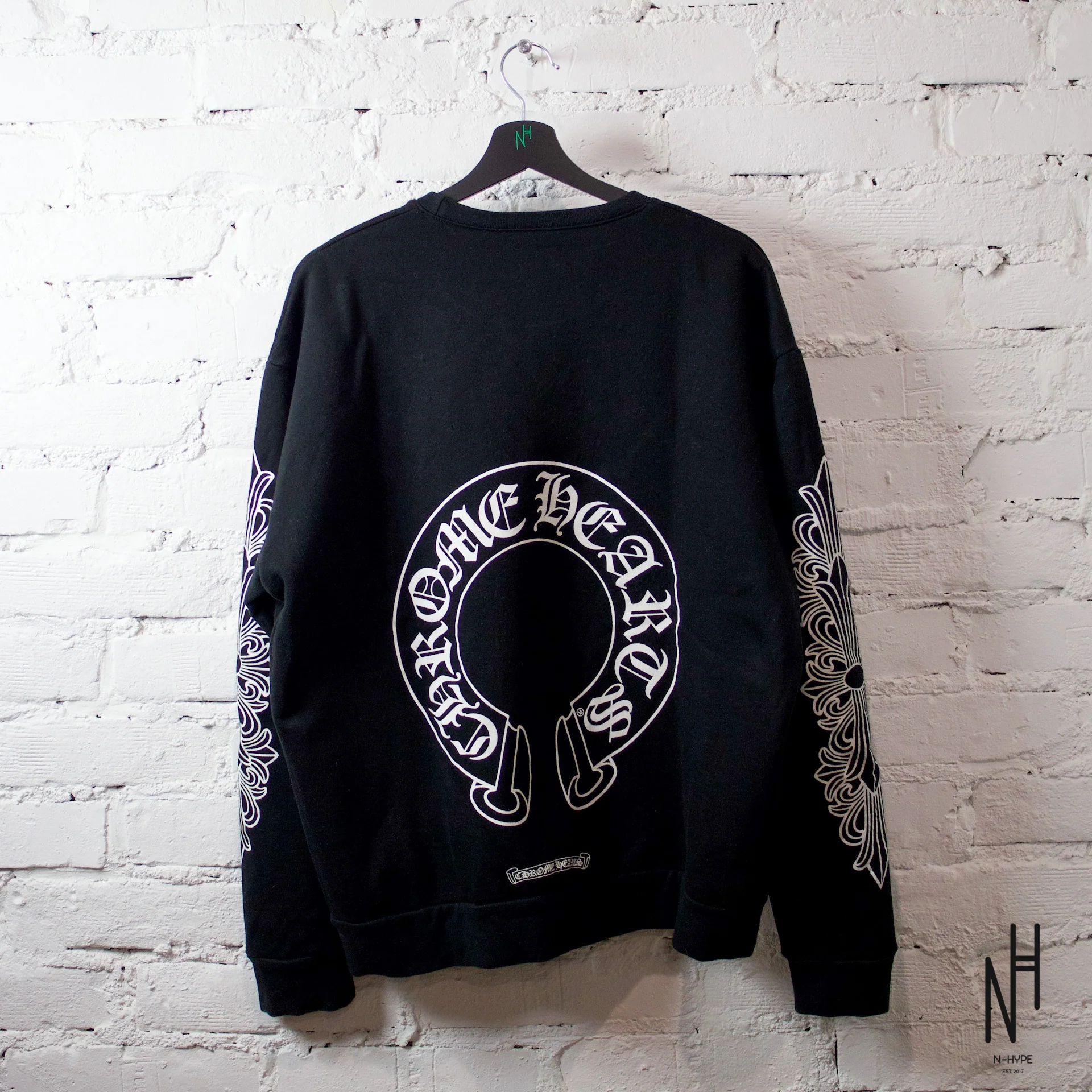 Chrome Hearts Horseshoe Crewneck Black - Image 2