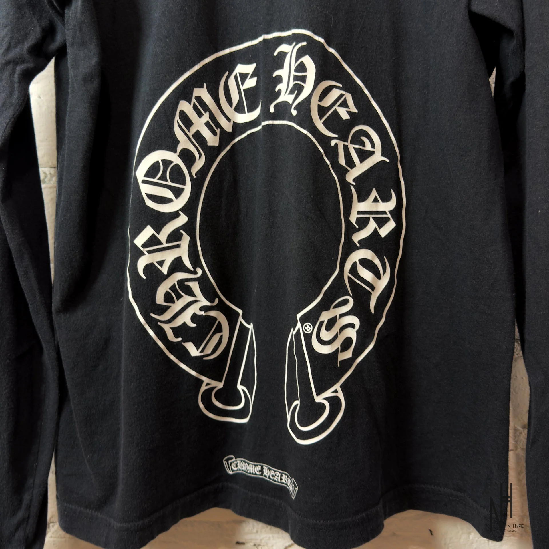 Chrome Hearts Horseshoe Floral Long Sleeve Black - Image 5