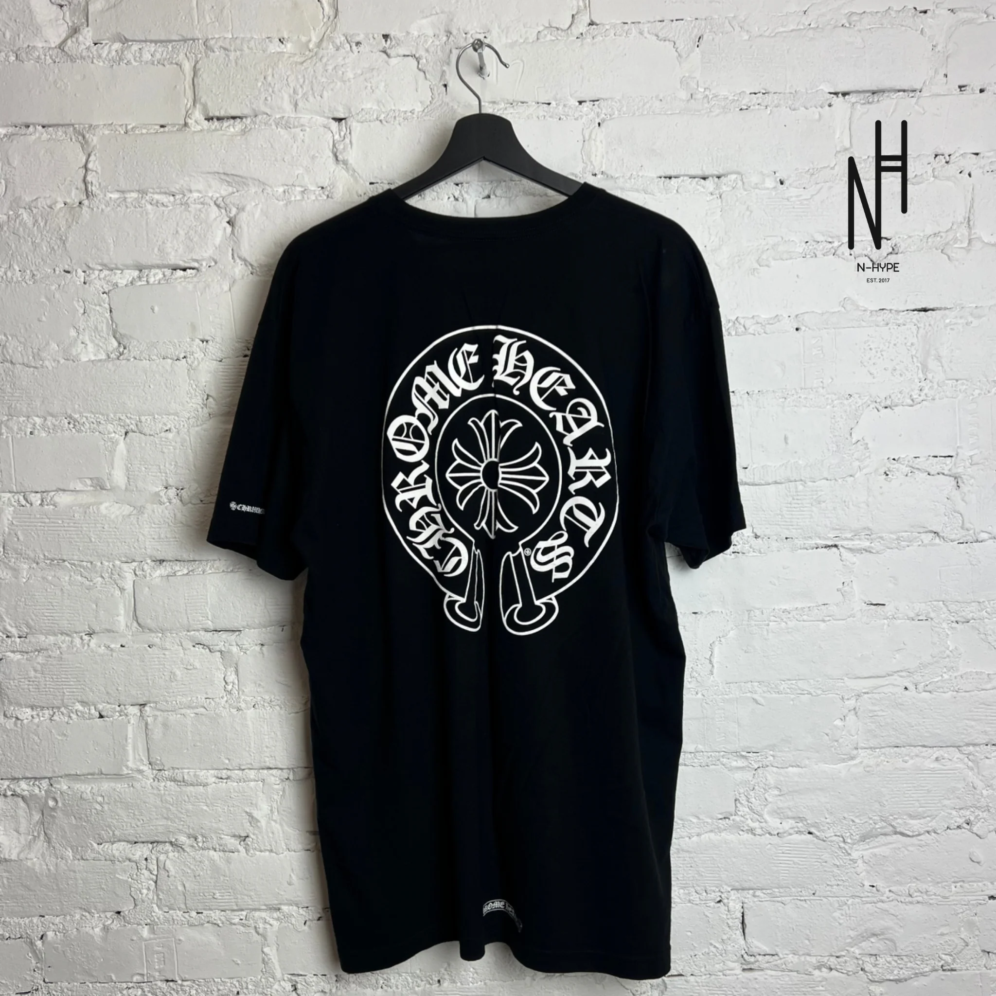 Chrome Hearts Horseshoe Logo Pocket T-shirt Black - Image 2