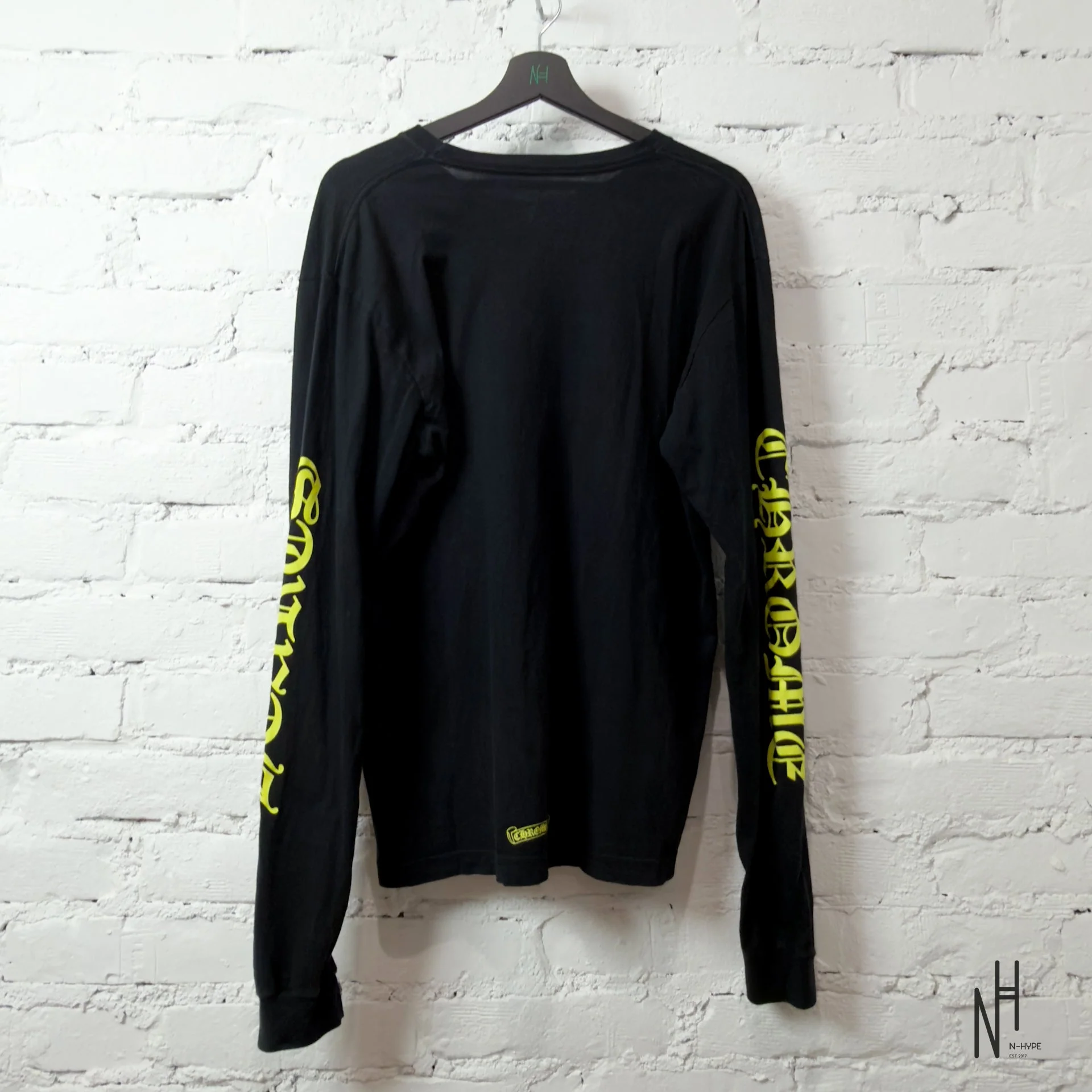 Chrome Hearts Long Sleeve Pocket Crew Yellow Black - Image 2
