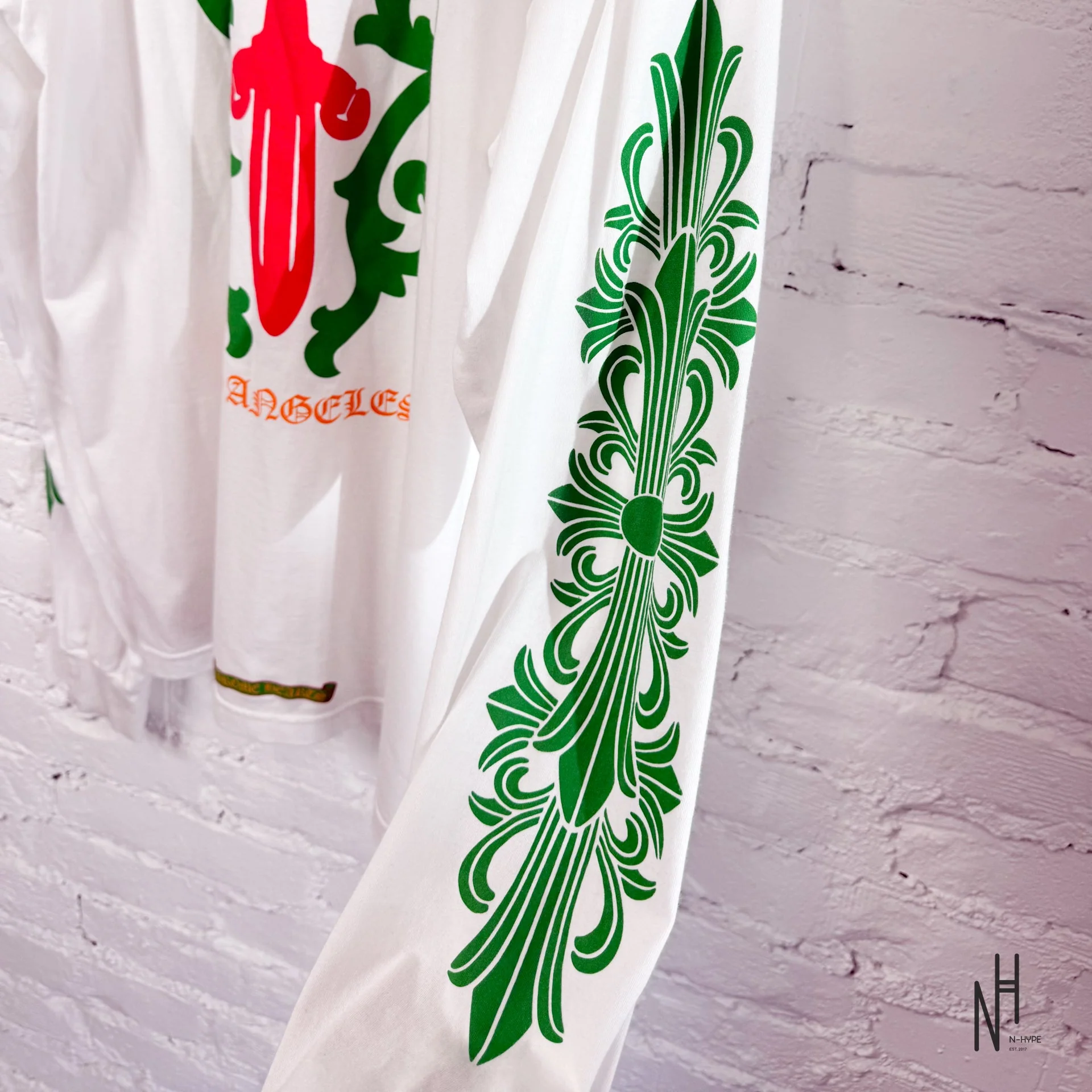 Chrome Hearts LOS ANGELES Dagger Shirt Long Sleeve White - Image 6