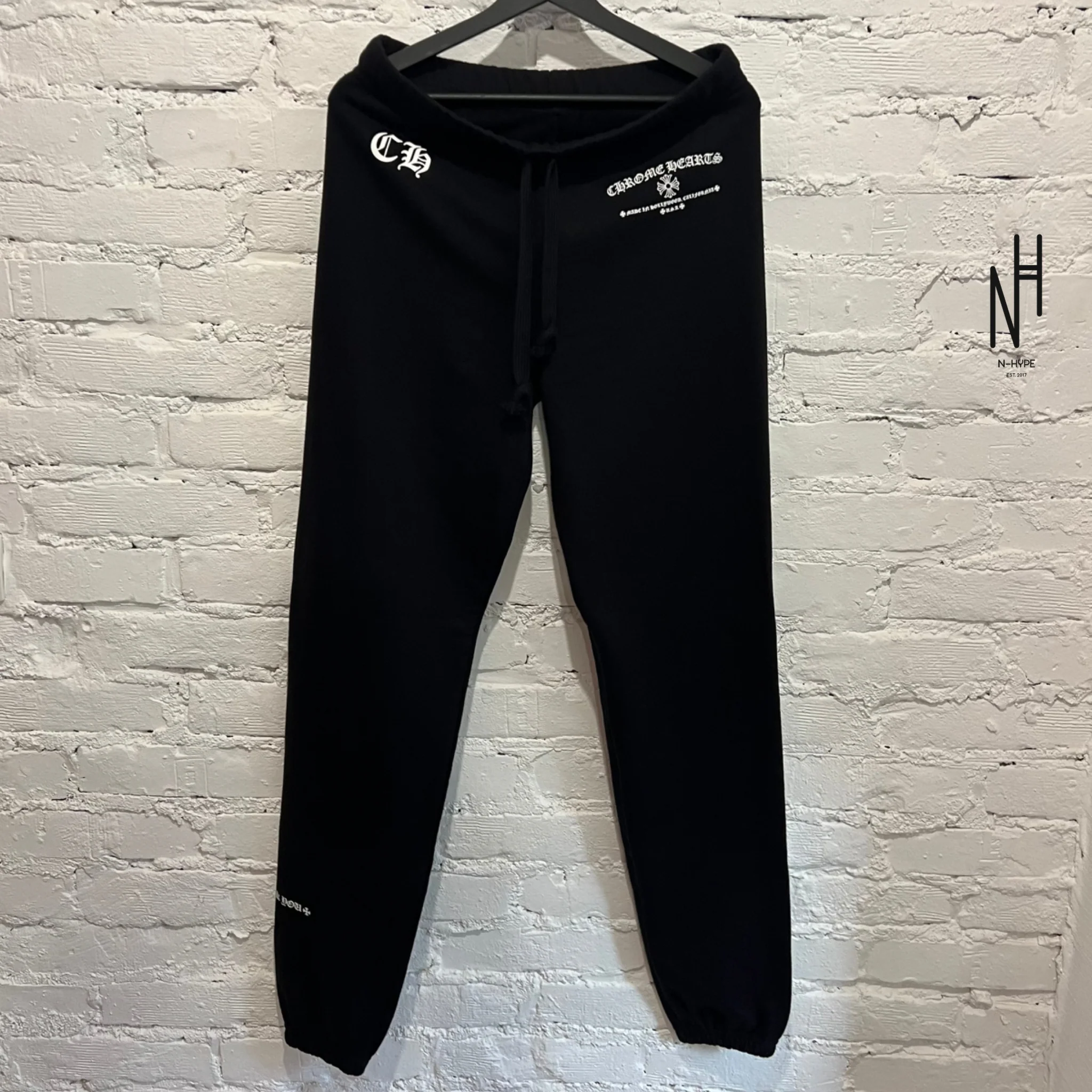Chrome Hearts Made in Hollywod Black Sweatpants - Image 2