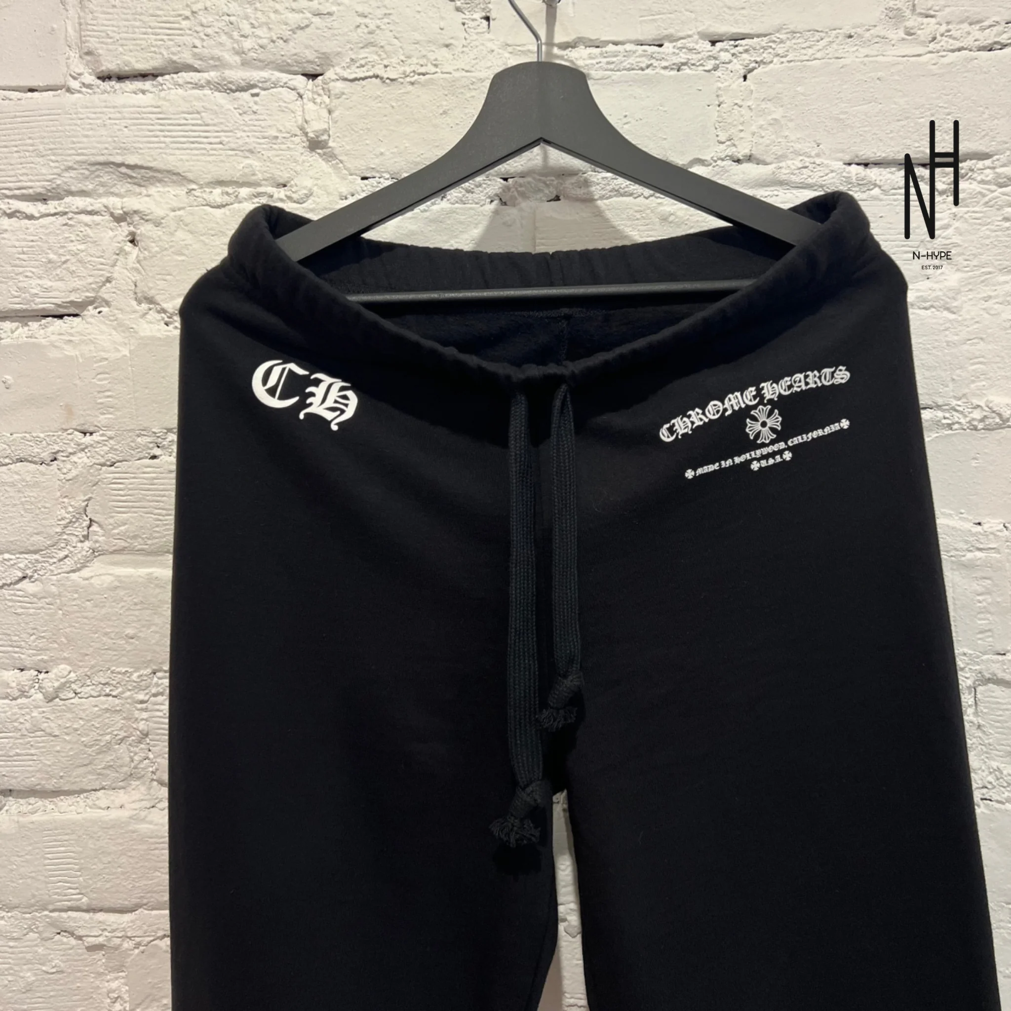 Chrome Hearts Made in Hollywod Black Sweatpants - Image 3