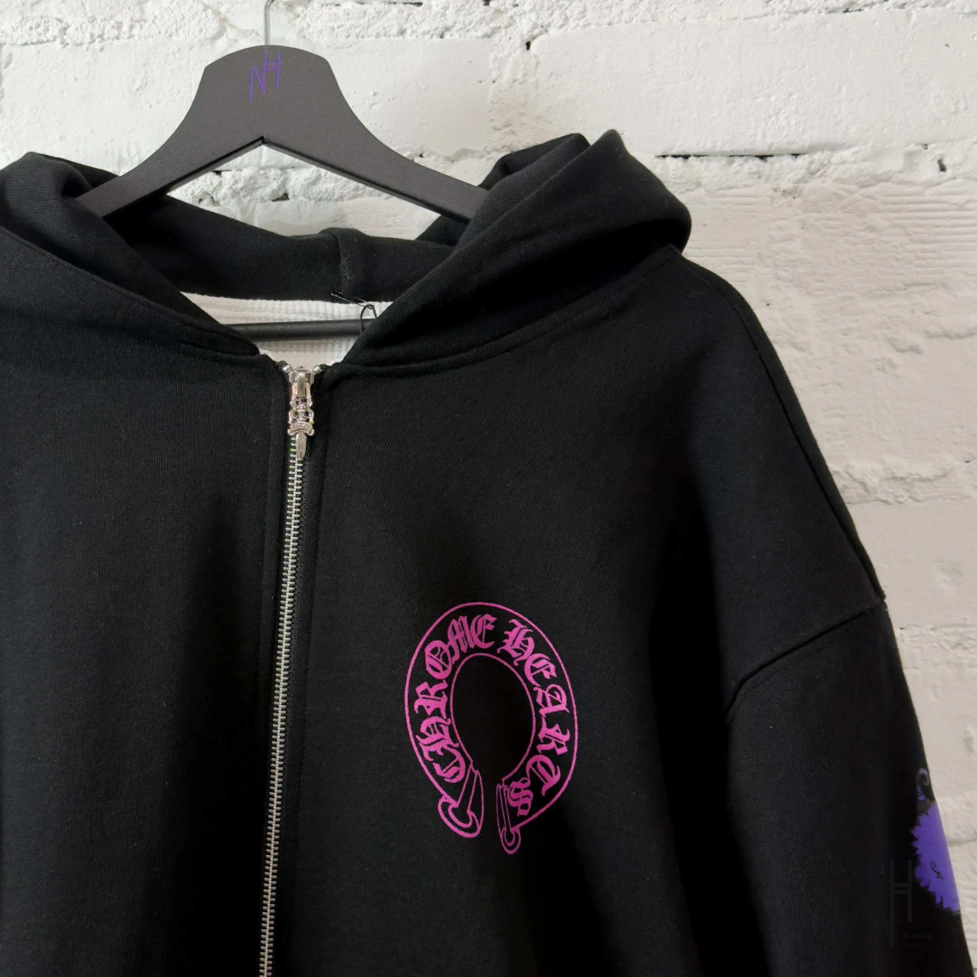 Chrome Hearts Matty Boy Black Zip Hoodie - Image 2