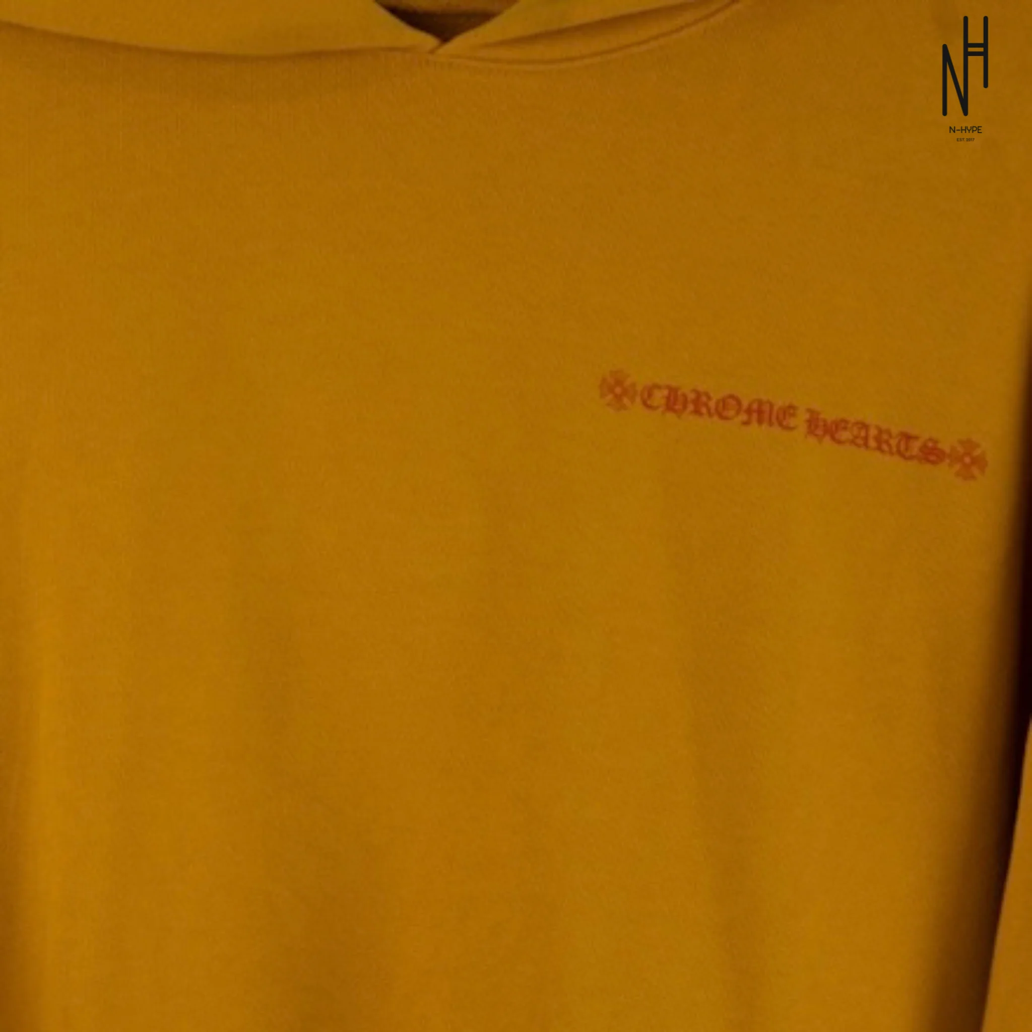 Chrome Hearts Matty Boy Call Me Hoodie Yellow - Image 4