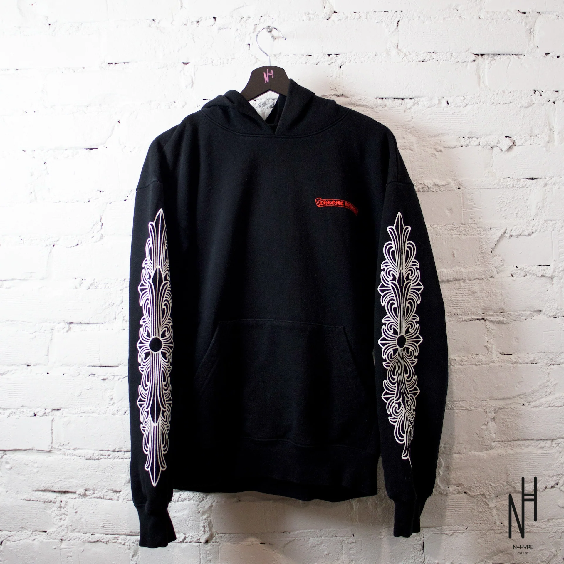 Chrome Hearts Matty Boy Flower Chomper Hoodie Black