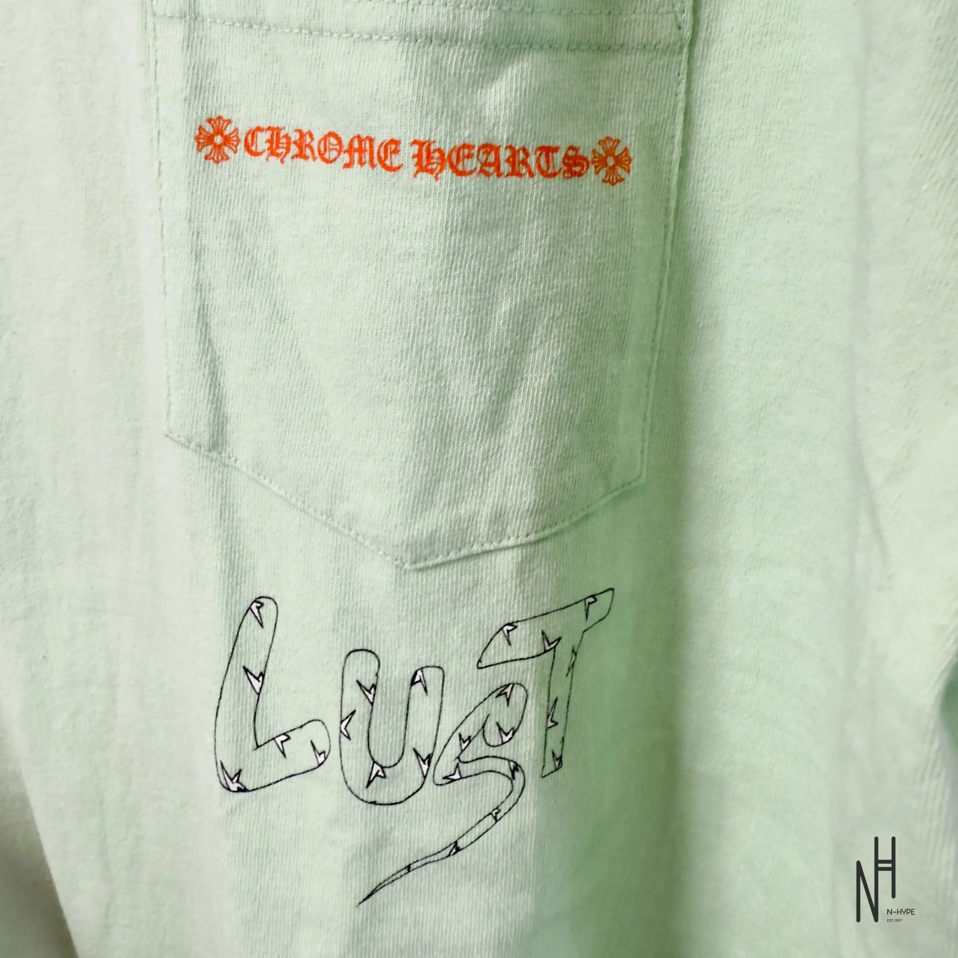 Chrome Hearts Matty Boy Lust Tee Celadon - Image 2