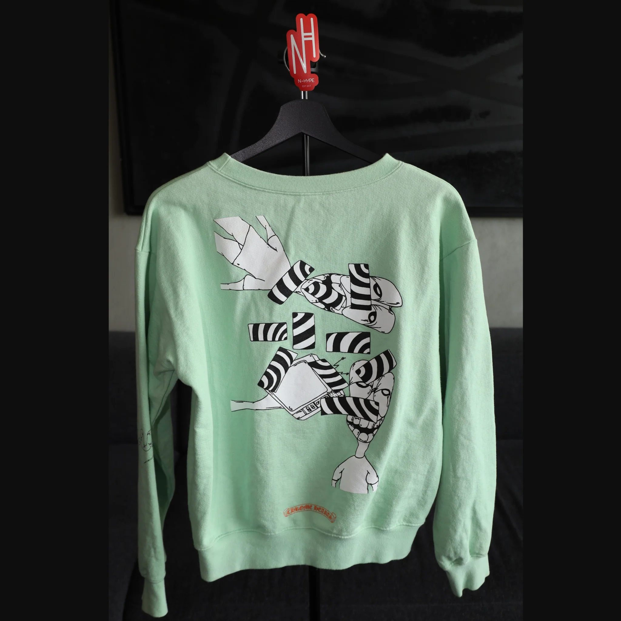 Chrome Hearts Matty Boy Mint Green Lust Sweater - Image 2
