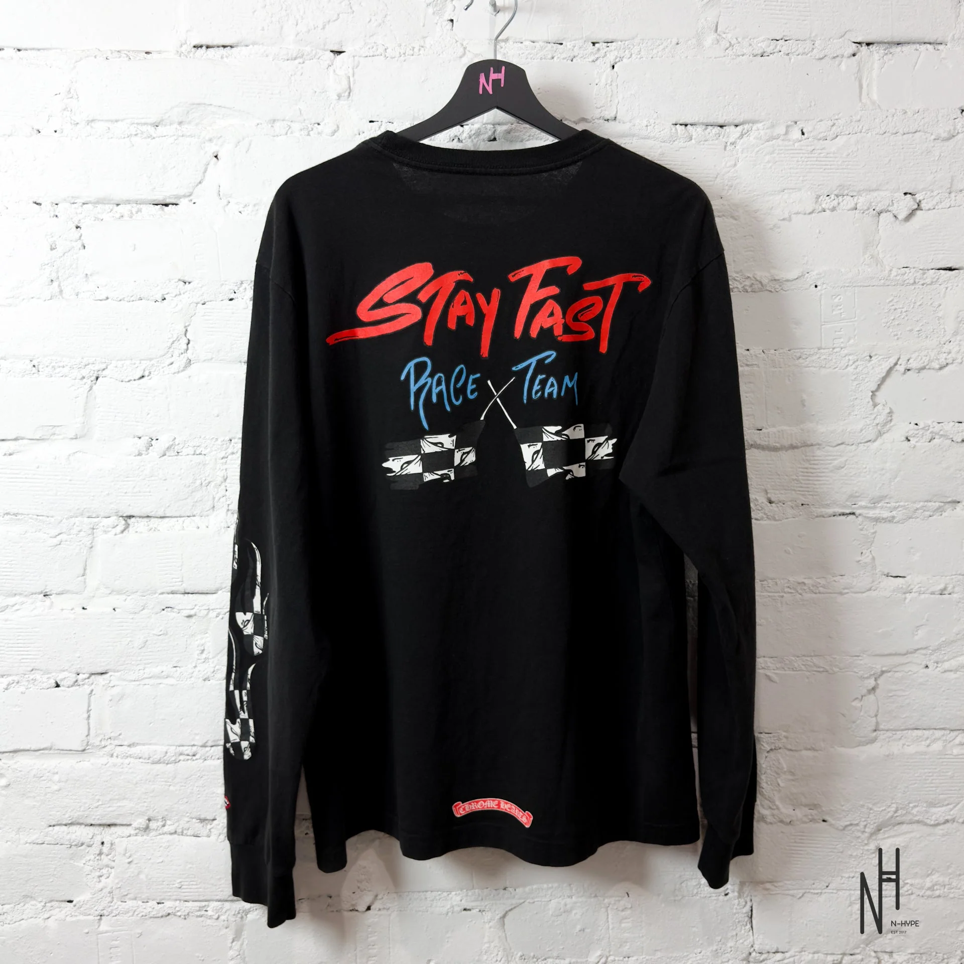 Chrome Hearts Matty Boy Stay Fast Long Sleeve Black - Image 4