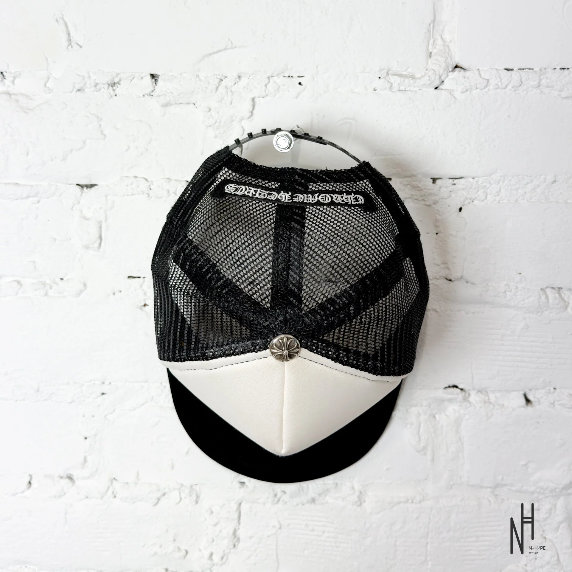 Chrome Hearts Multi Color Crosses Trucker Hat Black / White - Image 3