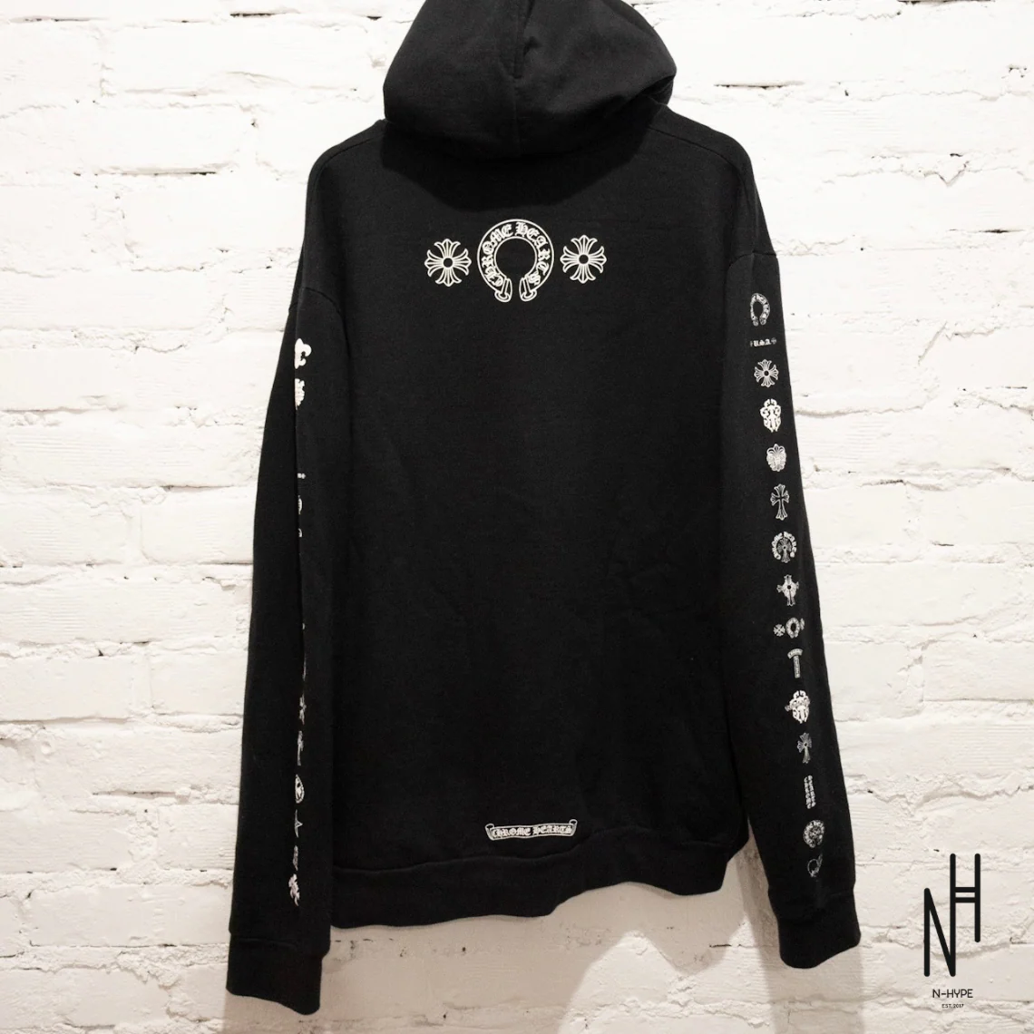 Chrome Hearts Multi Logo Hoodie Black - Image 3