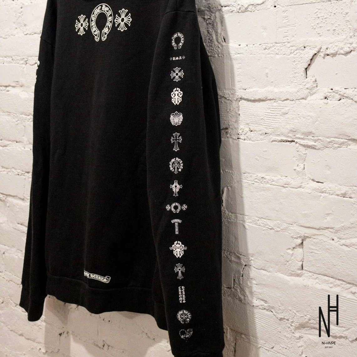 Chrome Hearts Multi Logo Hoodie Black - Image 5