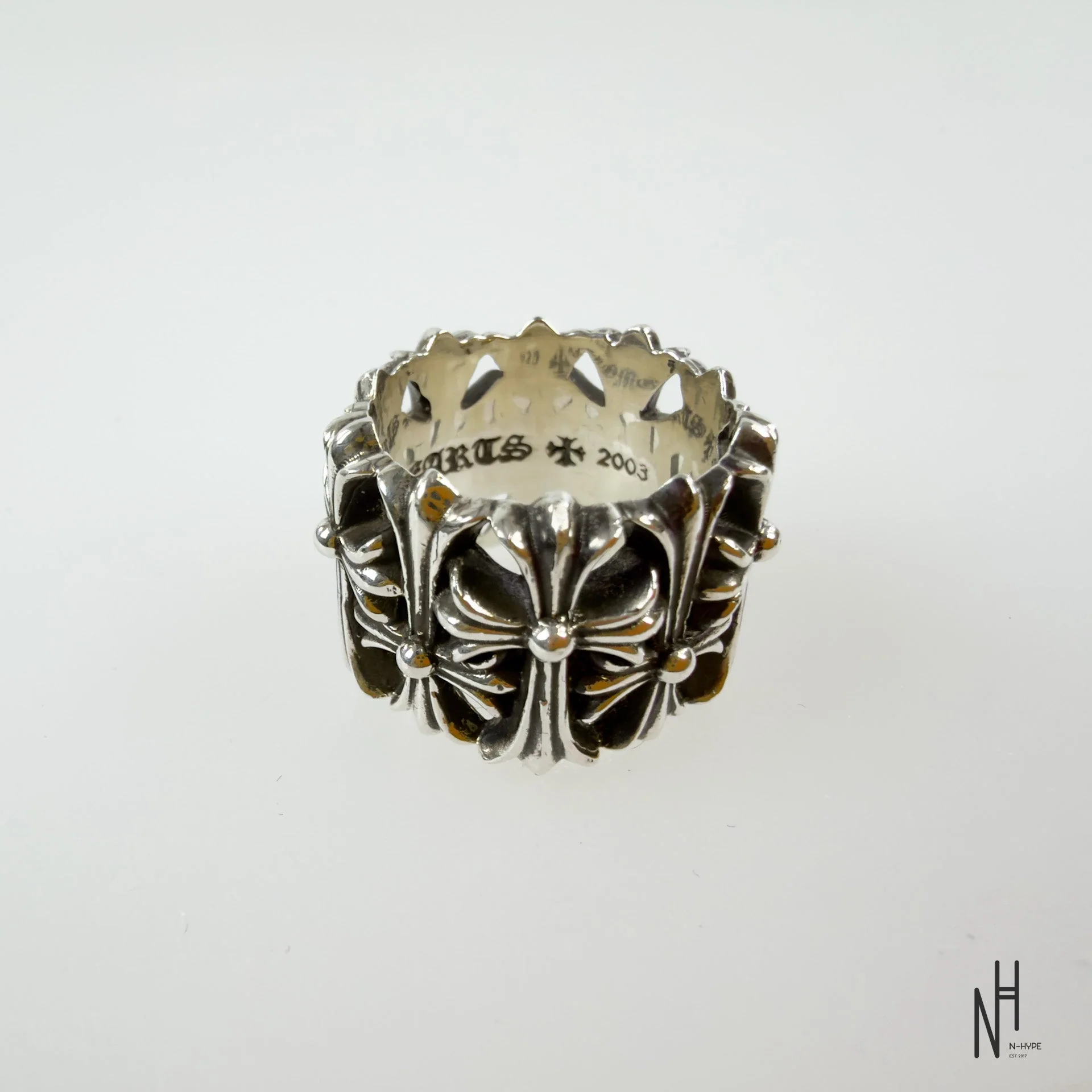 Chrome Hearts MultiCross Silver Ring