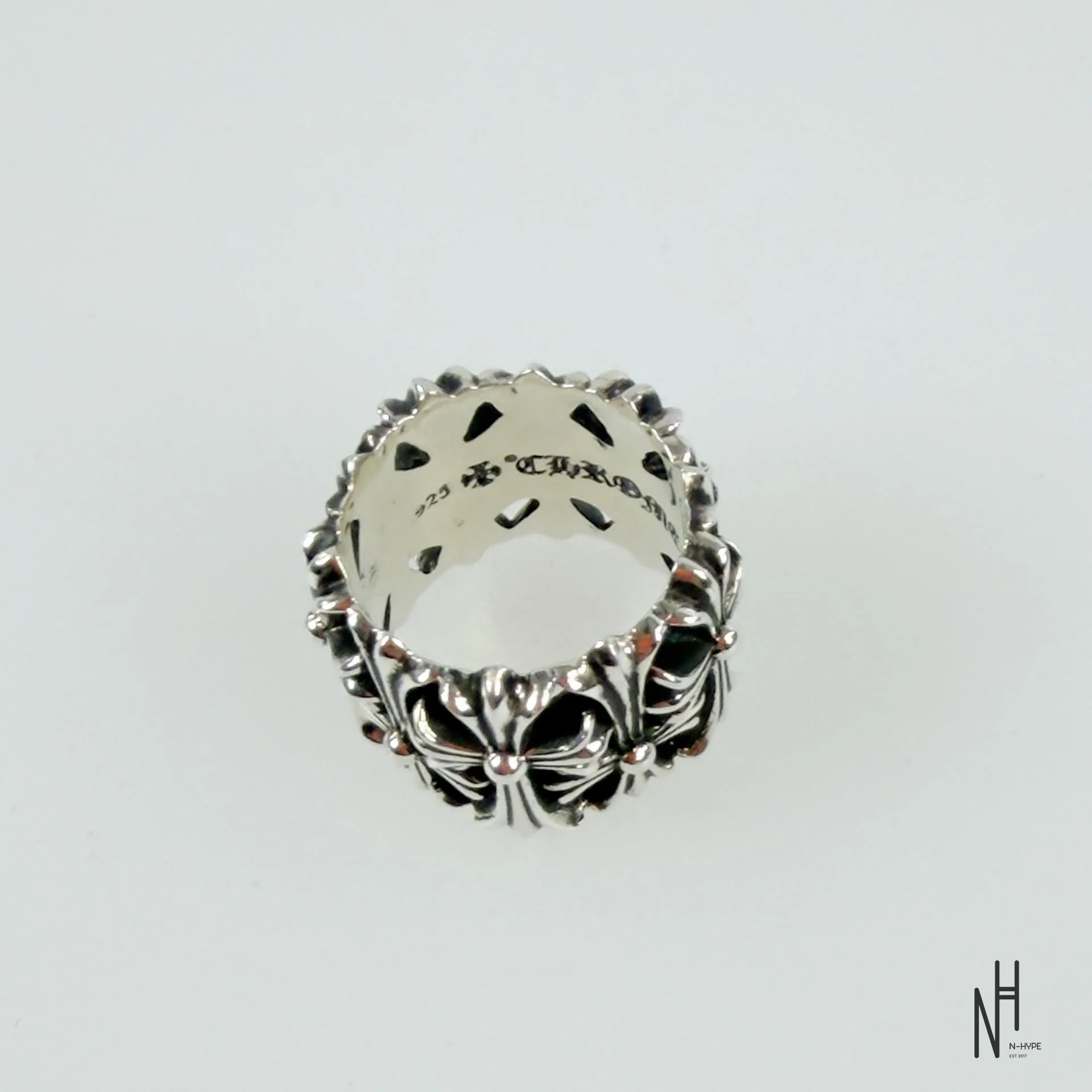 Chrome Hearts MultiCross Silver Ring - Image 2