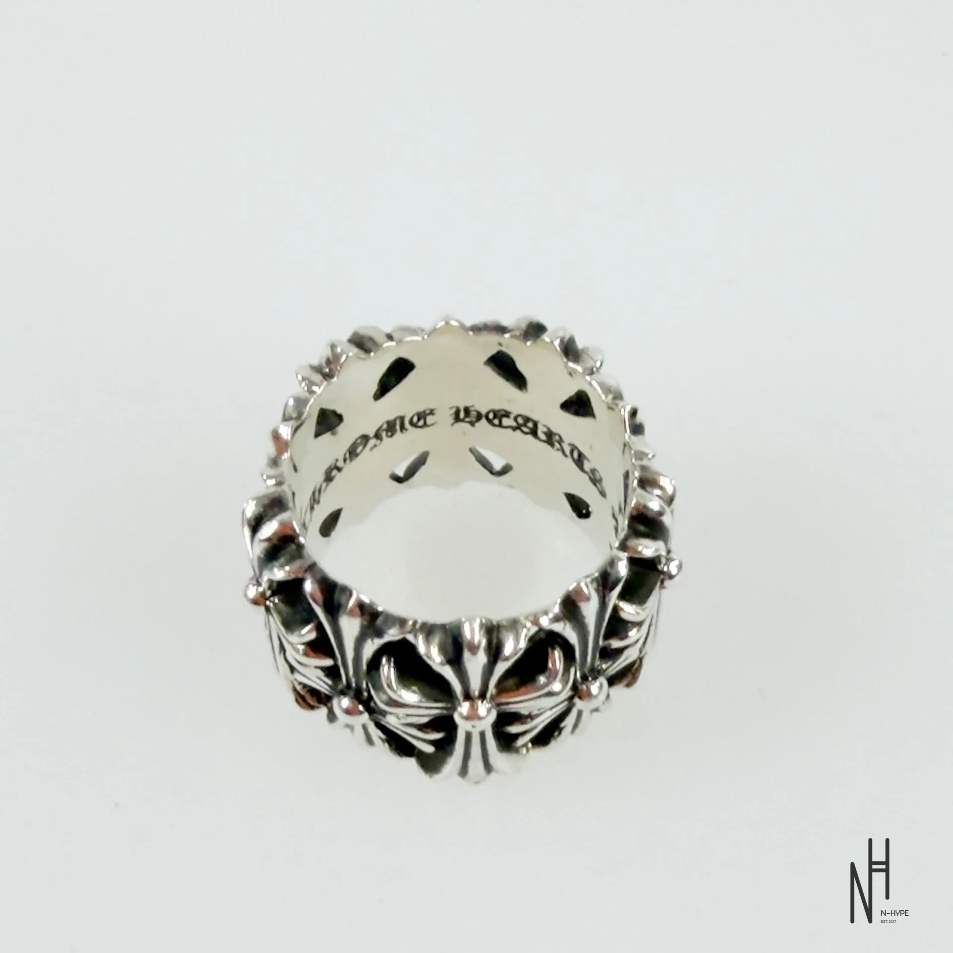 Chrome Hearts MultiCross Silver Ring - Image 3