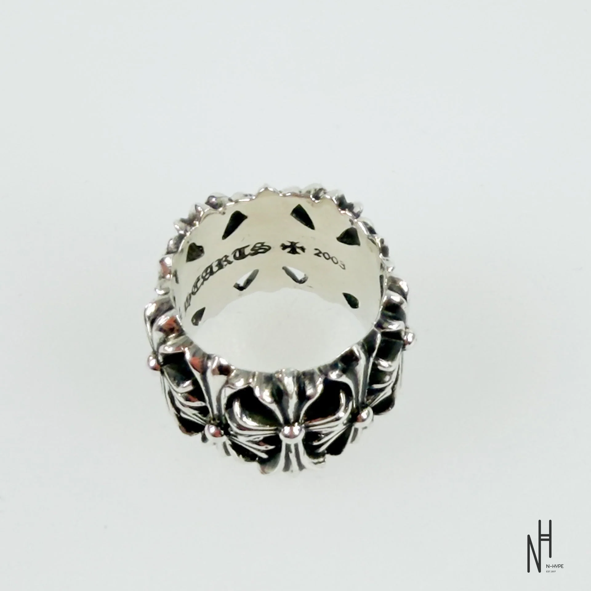 Chrome Hearts MultiCross Silver Ring - Image 4