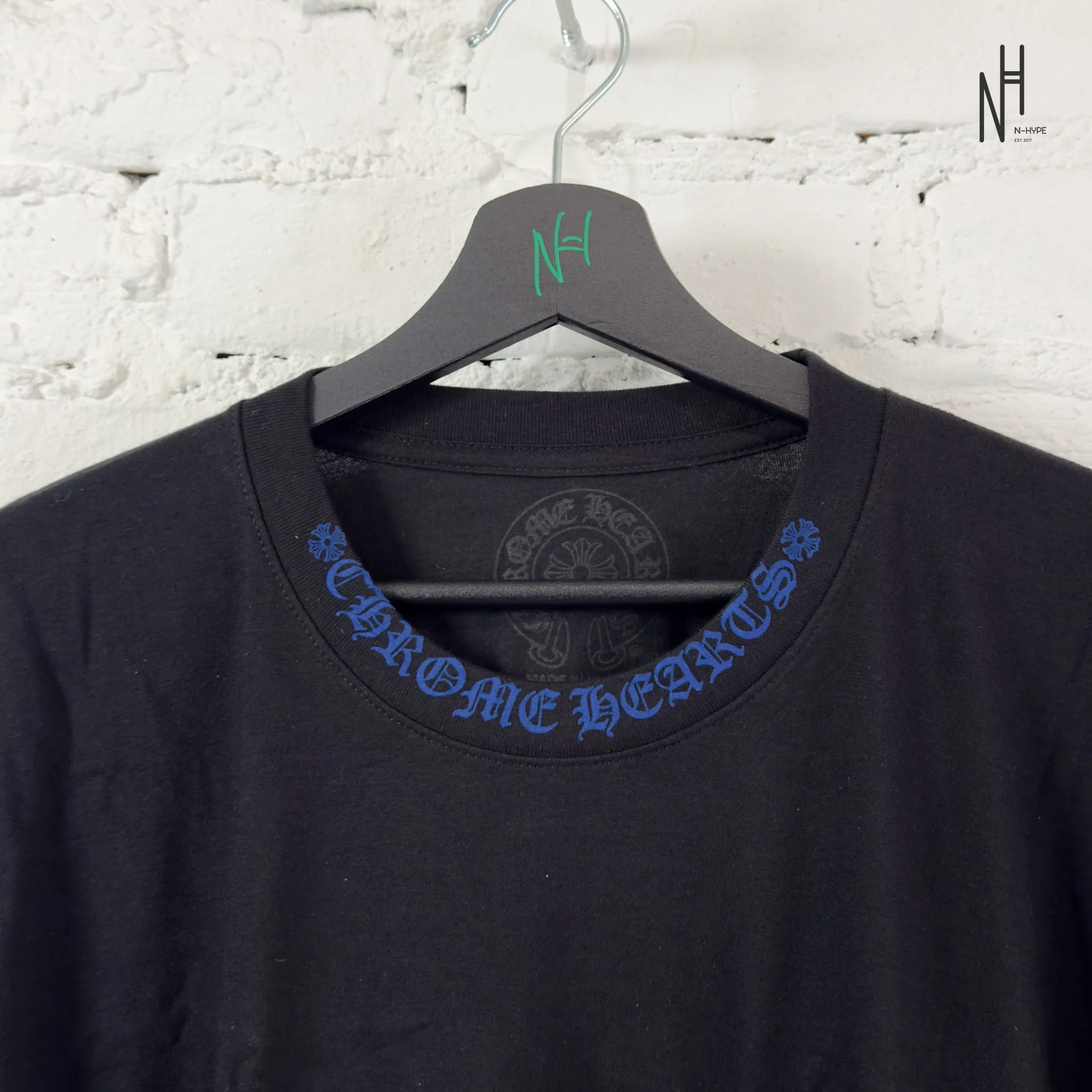Chrome Hearts Neck Logo Blue Print Longsleeve - Image 2