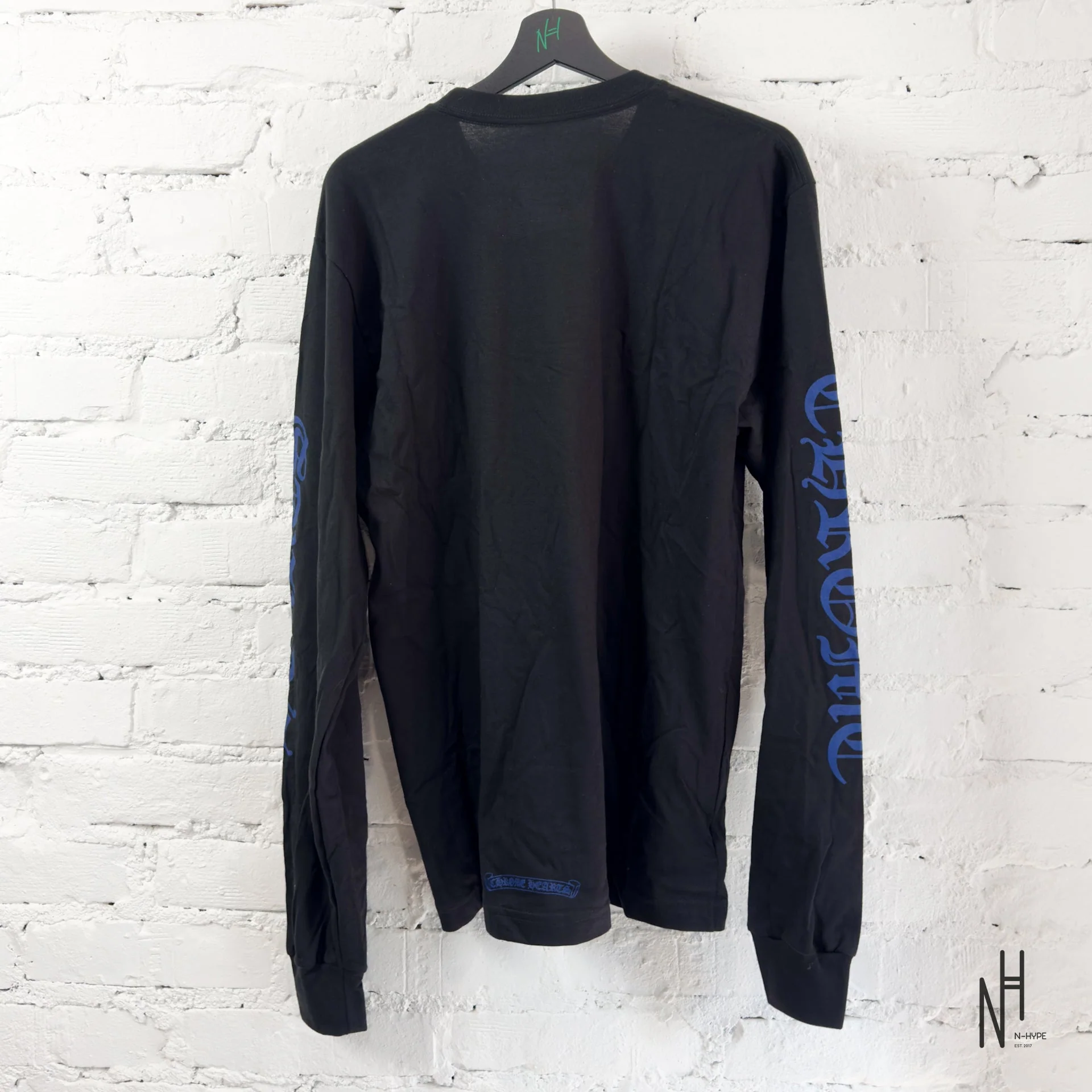 Chrome Hearts Neck Logo Blue Print Longsleeve - Image 5