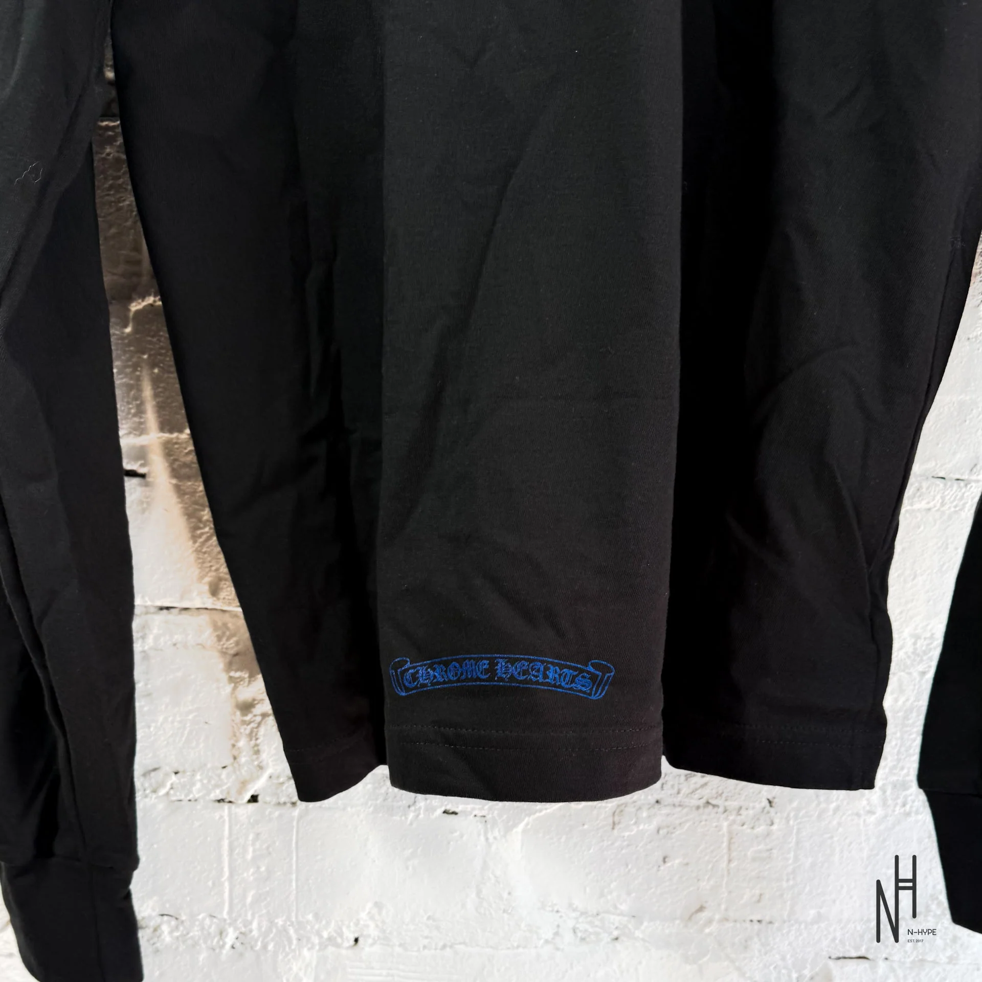Chrome Hearts Neck Logo Blue Print Longsleeve - Image 6